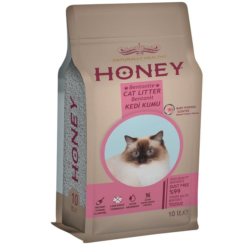 Honey Baby Powder Bebek Pudralı Kedi Kumu 10 LT