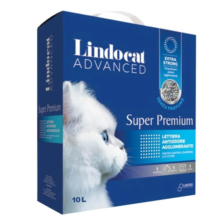 Lindocat Advanced Super Premium Extra Güçlü Topaklanan Kokusuz Kedi Kumu 10L