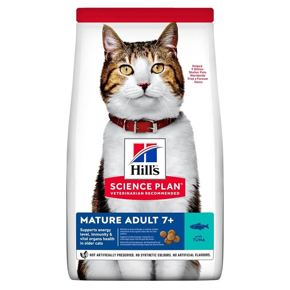 Hills Feline Mature +7 Yaşlı Tuna Balıklı Kedi Kuru Maması 1.5 Kg