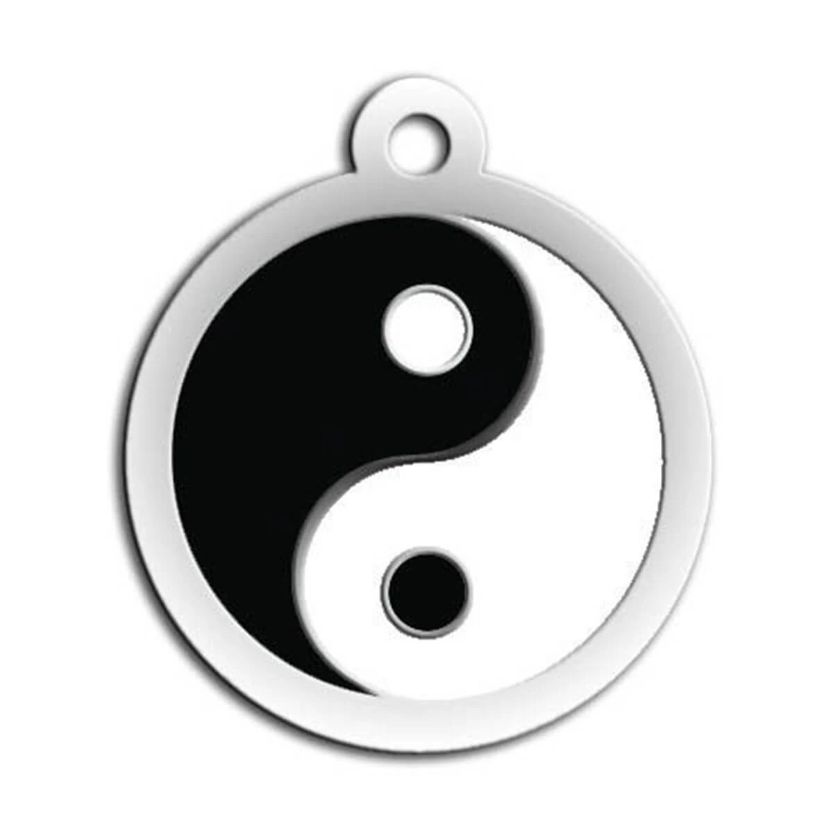 Dalis Pet Tag Mineli Ying Yang Desenli Künye