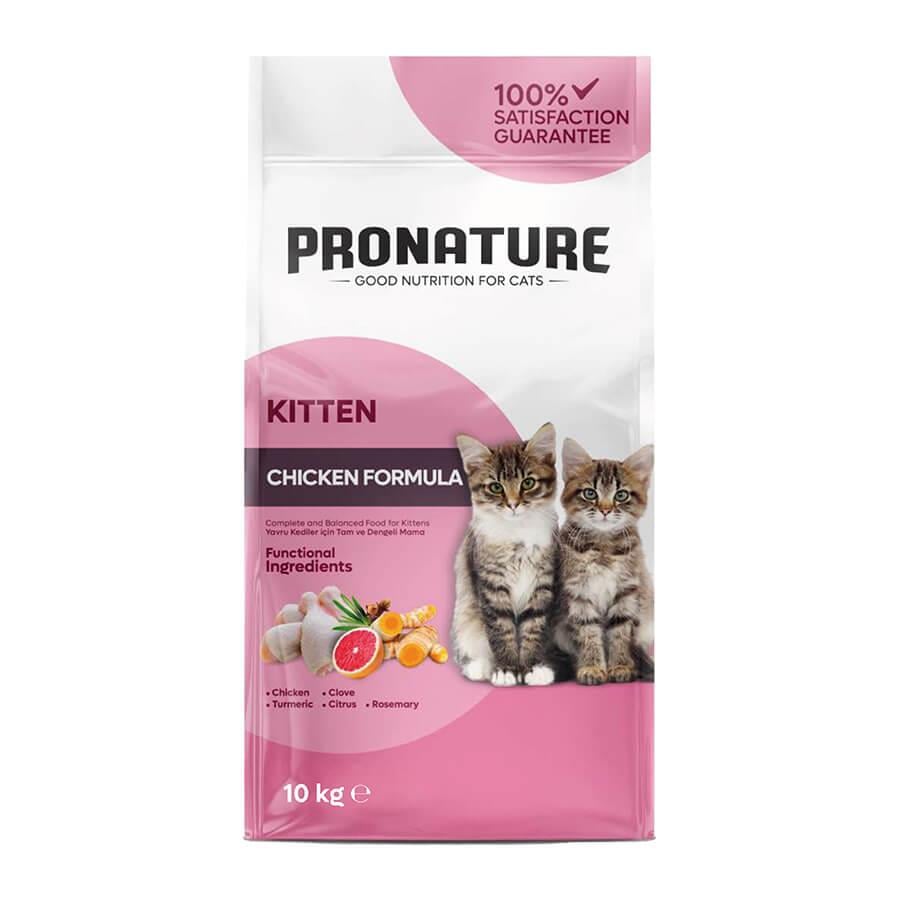 Pronature Tavuklu Yavru Kedi Maması 10kg