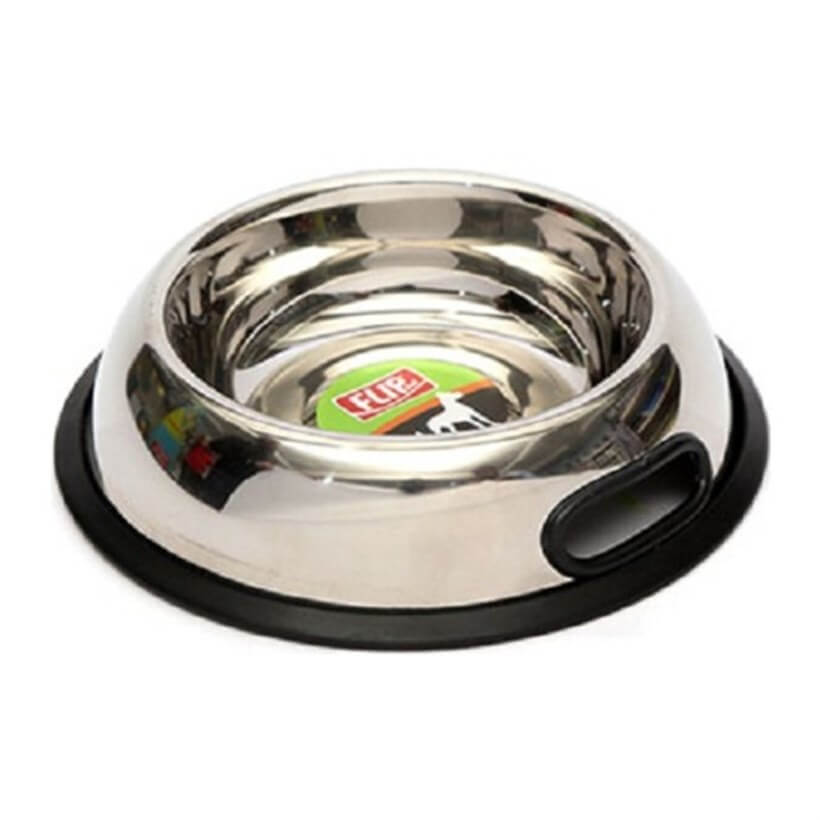 Flip Kenar Tutmalı Çelik Mama Kabı 16 Oz