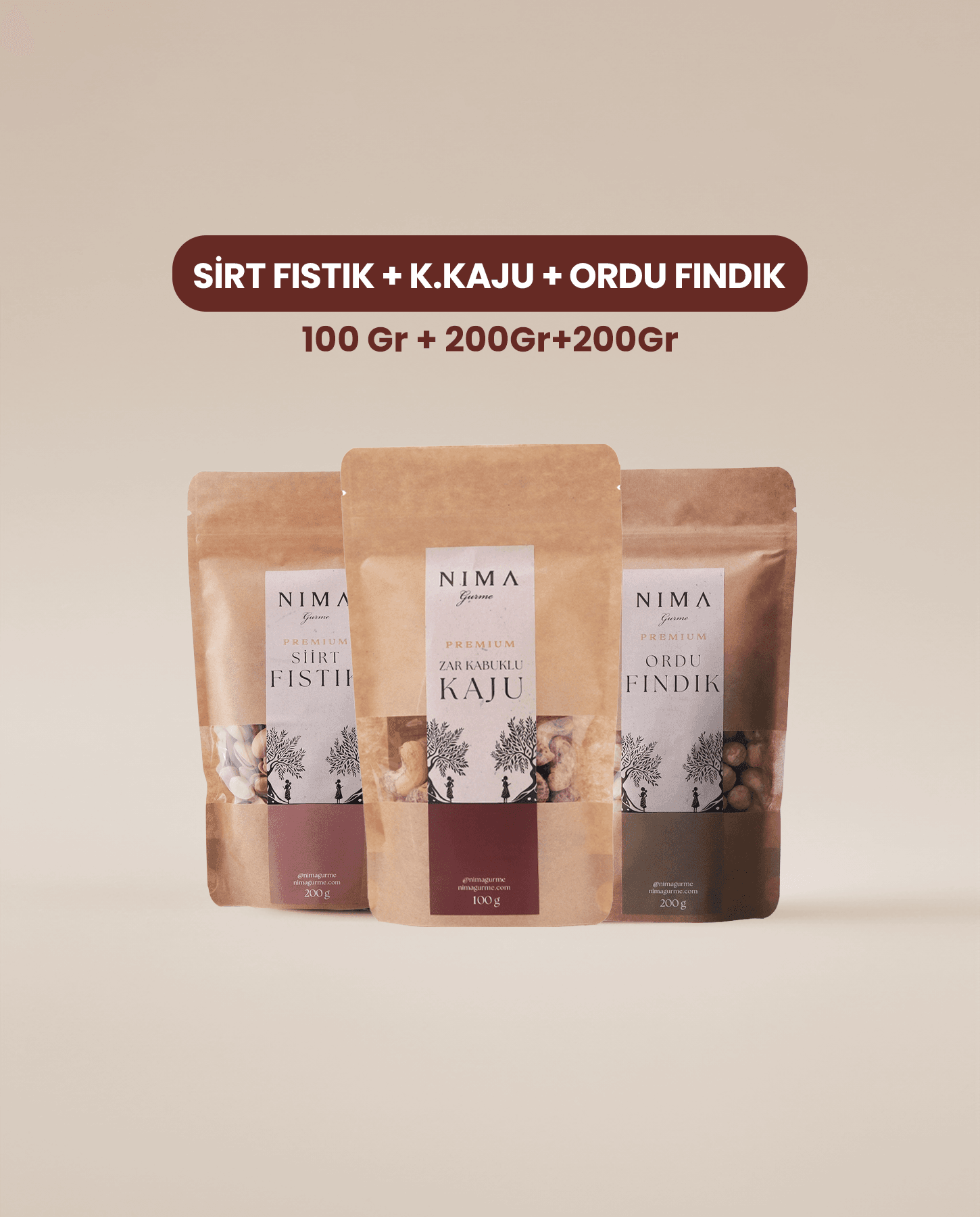 Siirt Fıstık + Kaju + Fındık