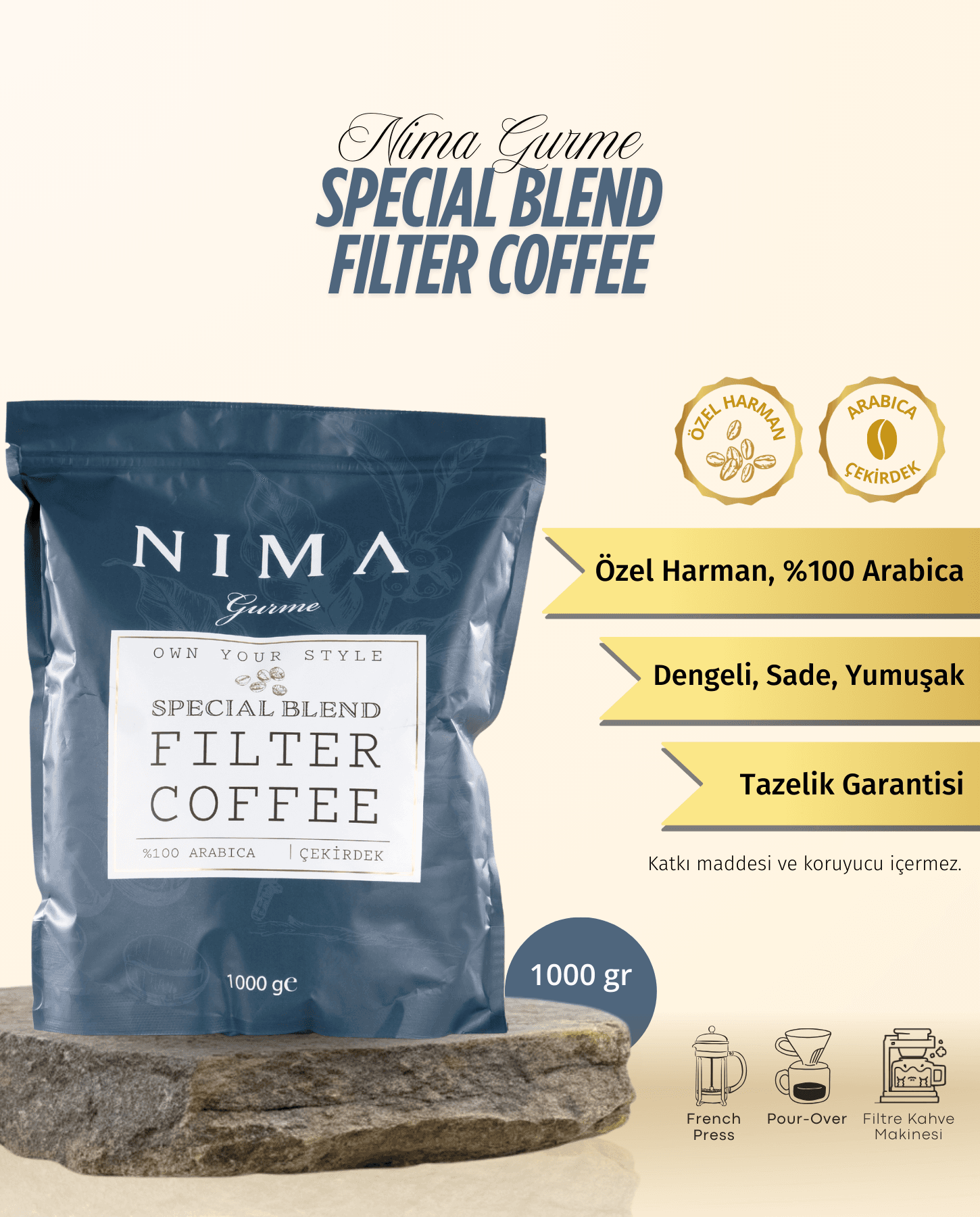 Nima Gurme Special Blend Filtre Kahve 1000 Gr