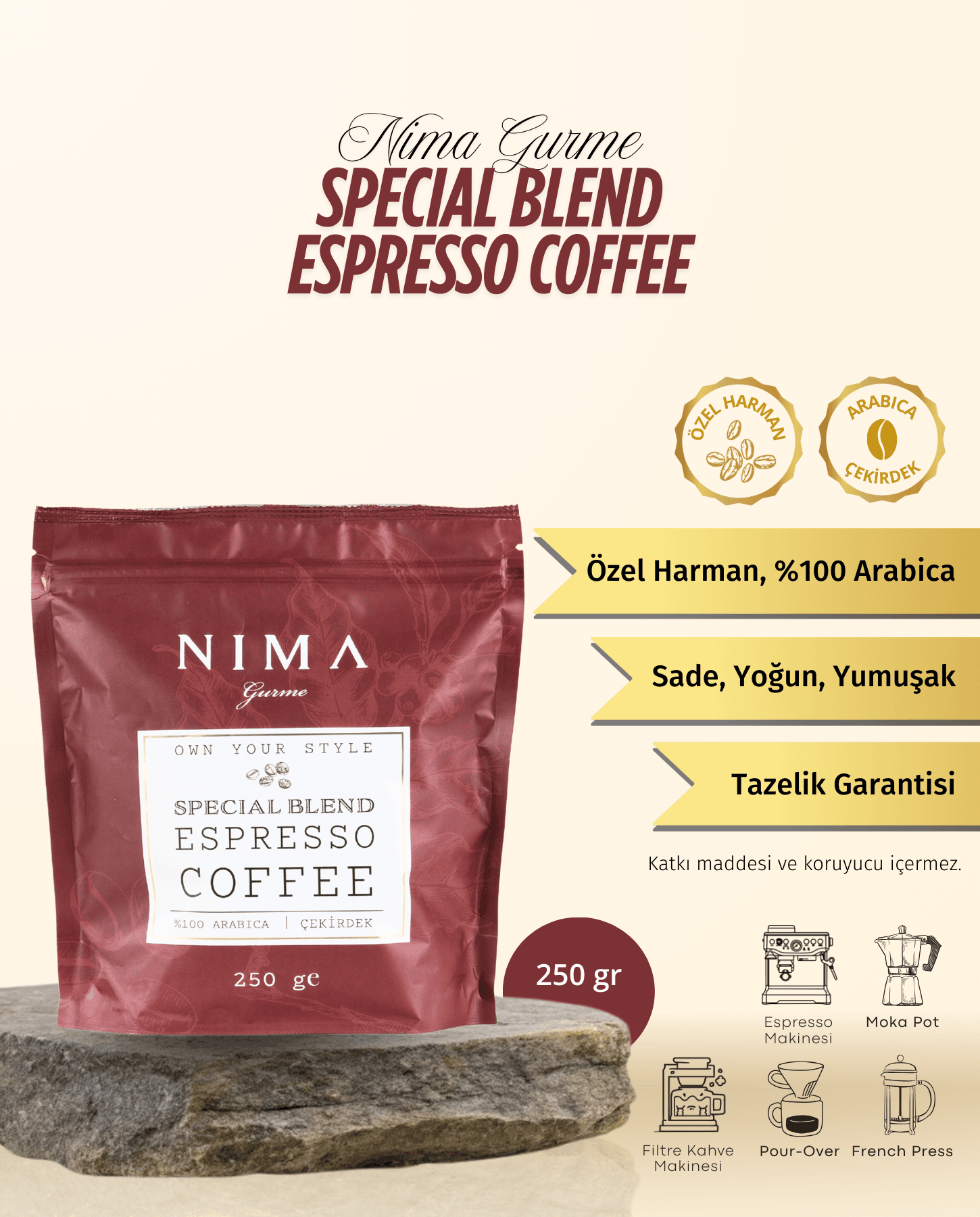 Nima Gurme Special Blend Espresso 250 Gr