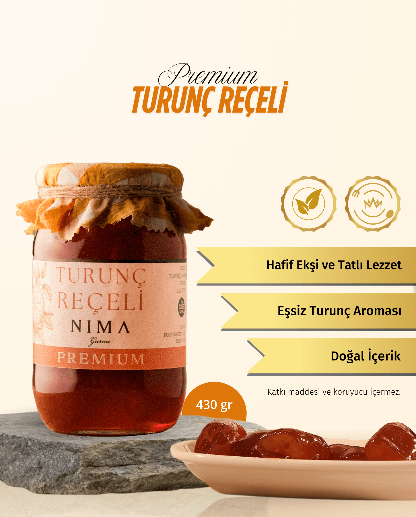 Premium Turunç Reçeli 430 Gr