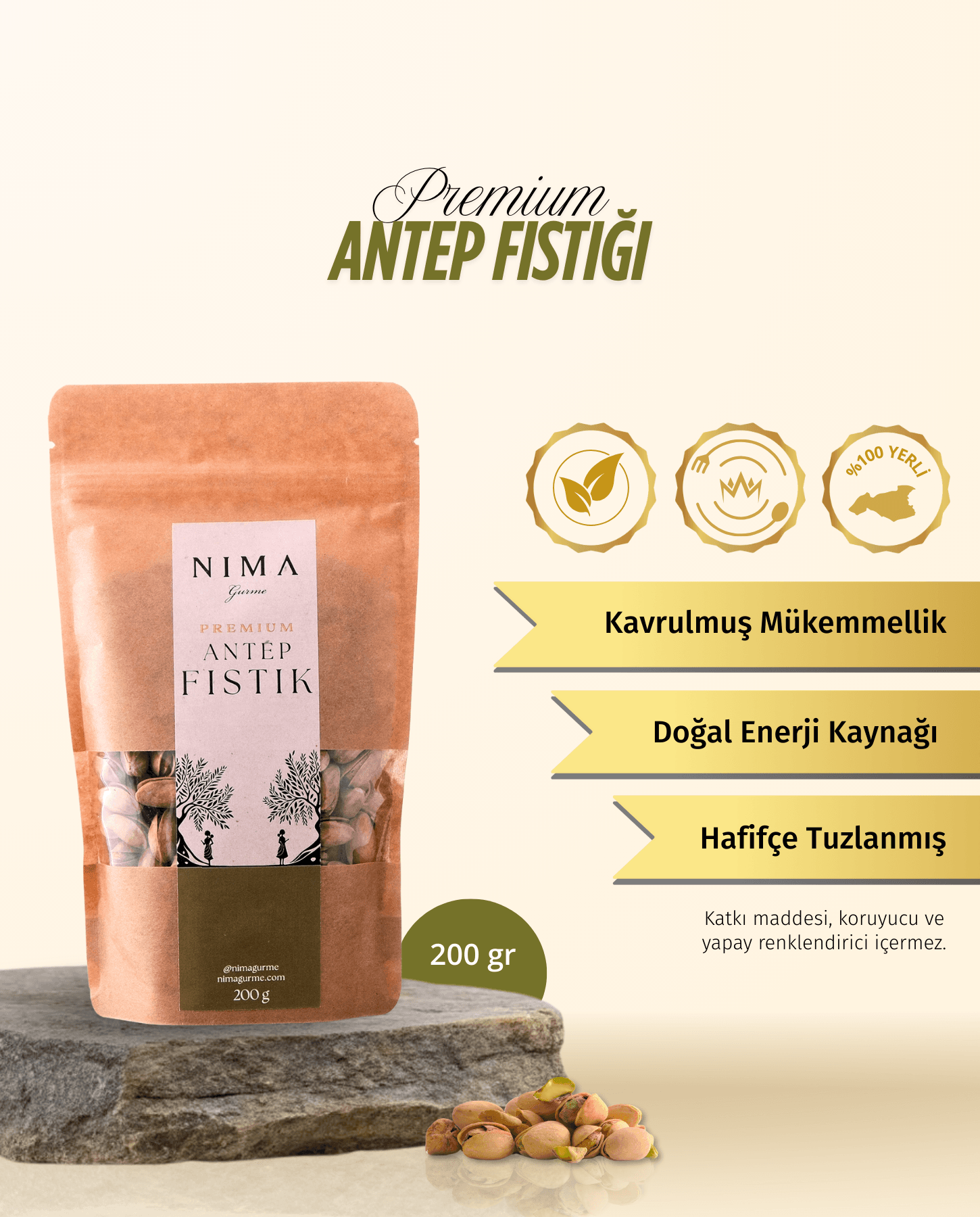 Premium Antep Fıstığı 200 Gr