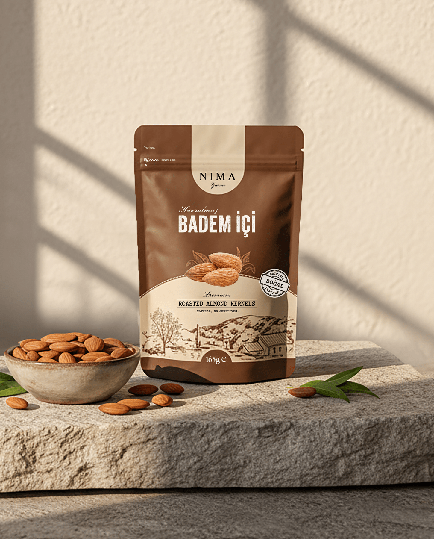 Premium Kavrulmuş Badem İçi 165 Gr