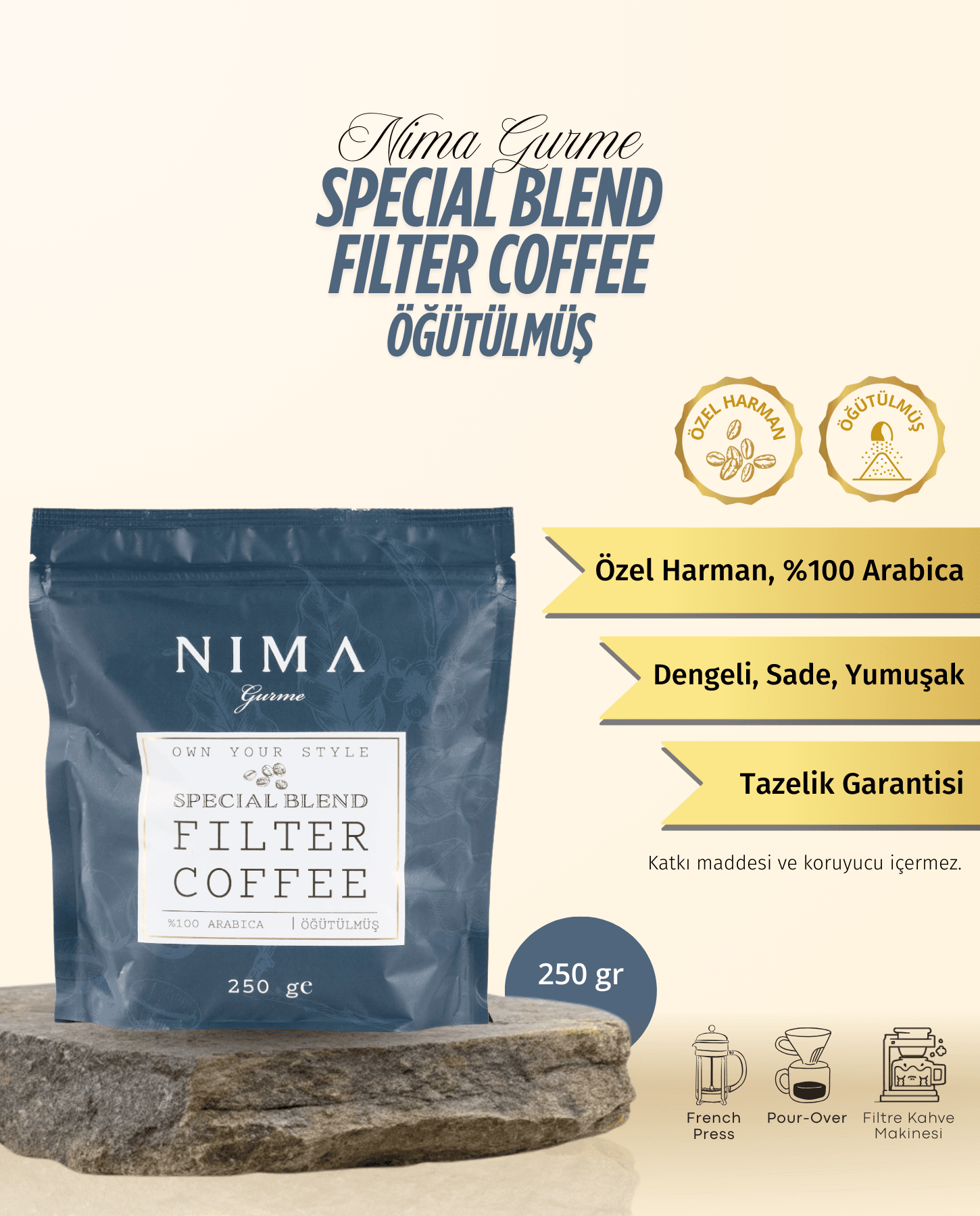 Nima Gurme Special Blend Filtre Kahve 250 Gr