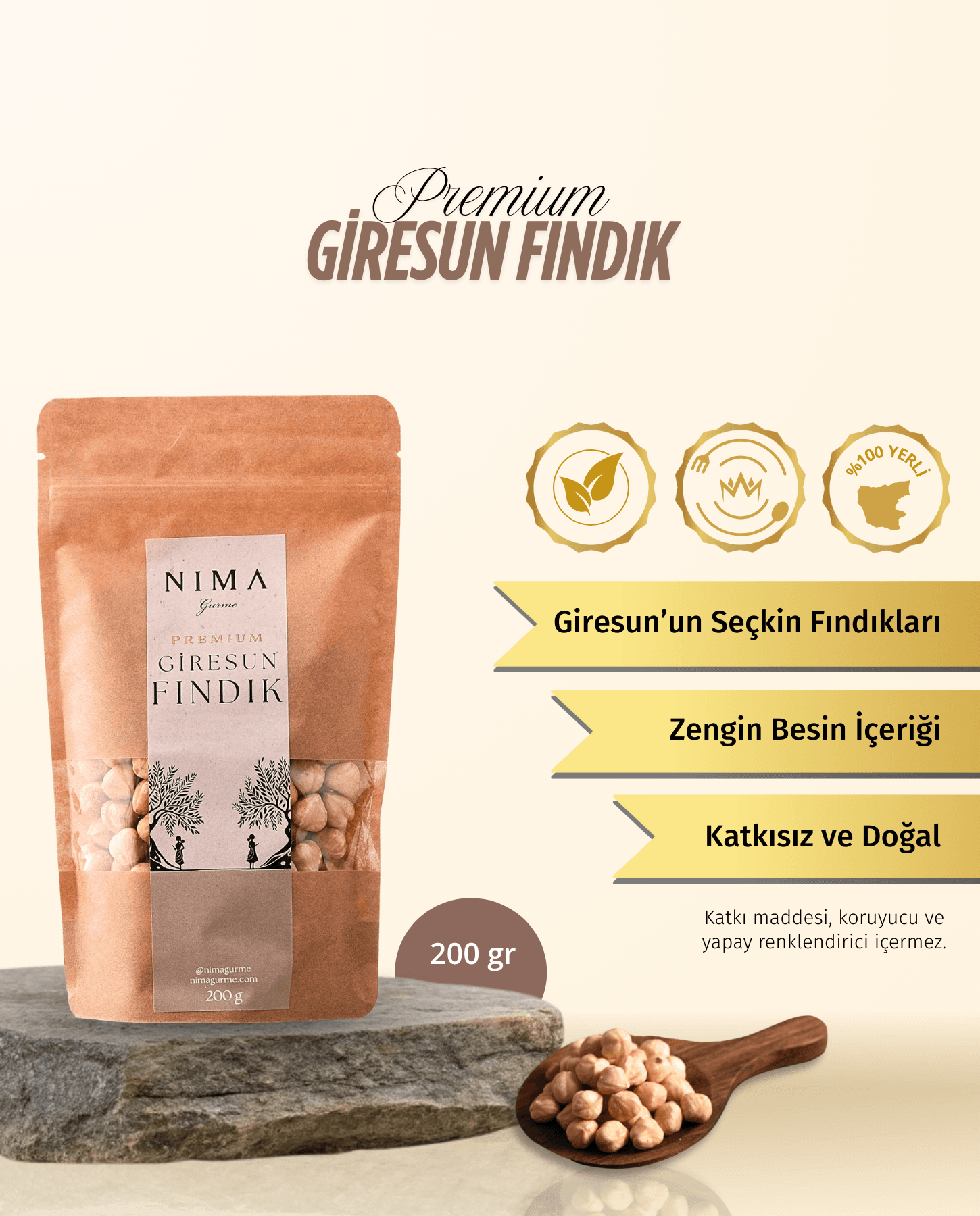 Premium Giresun Fındık 200 Gr