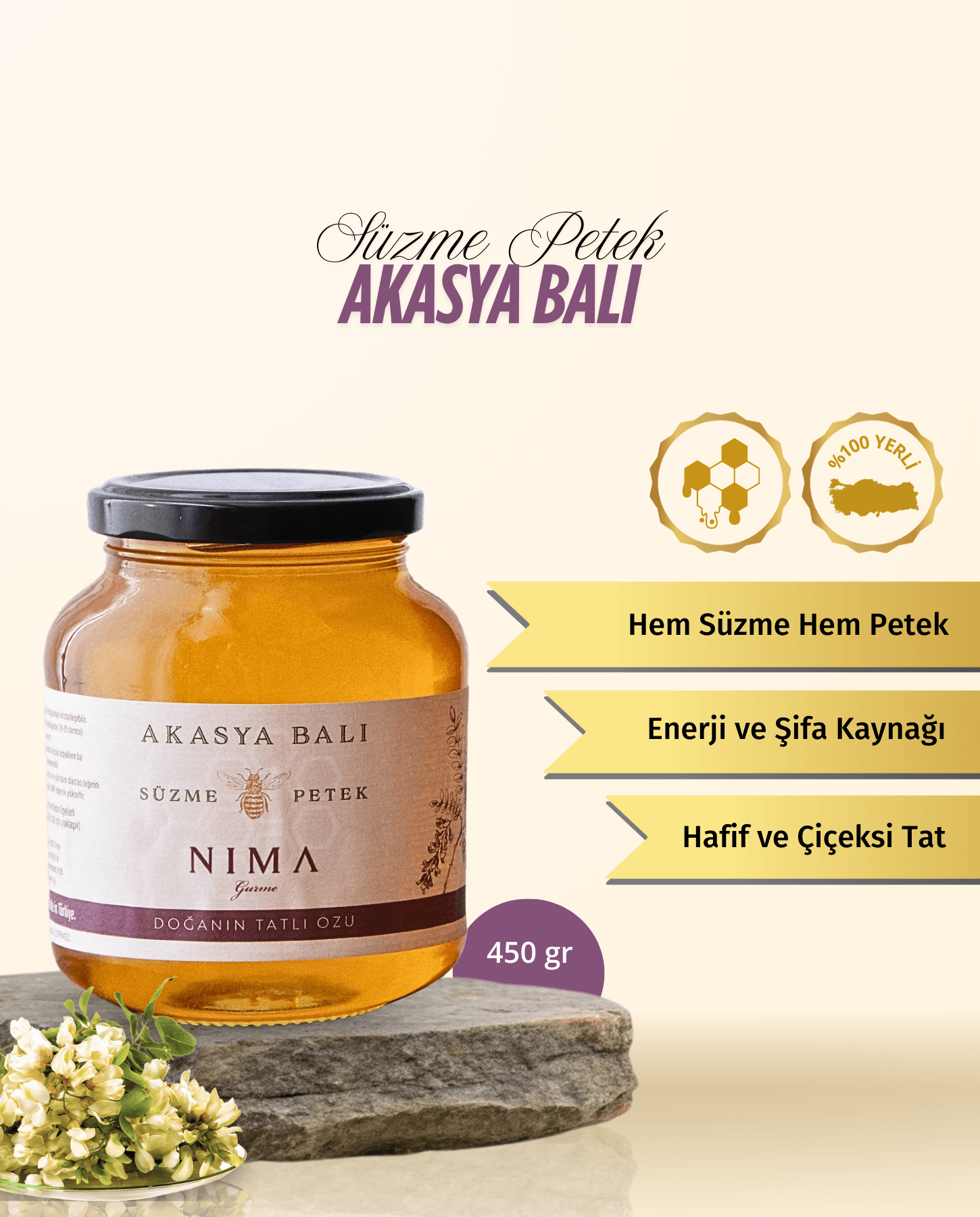 Akasya Balı 450 Gr