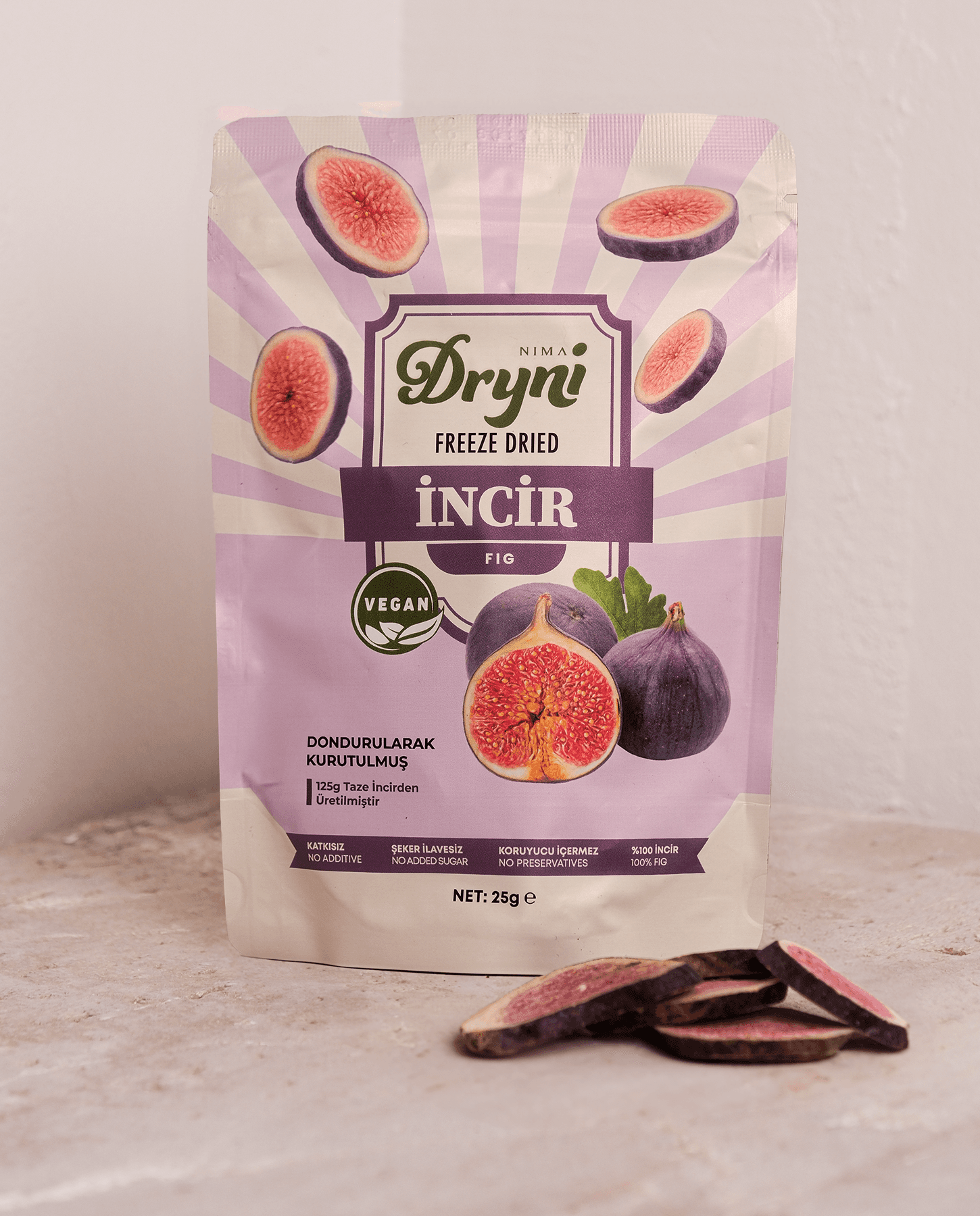 Freeze Dried Dryni Dondurularak Kurutulmuş İncir 25 G