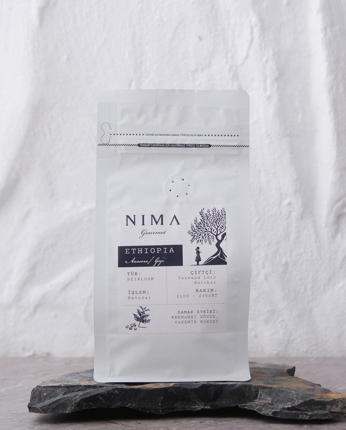 Ethiopia Kahve Çekirdeği 250 Gr