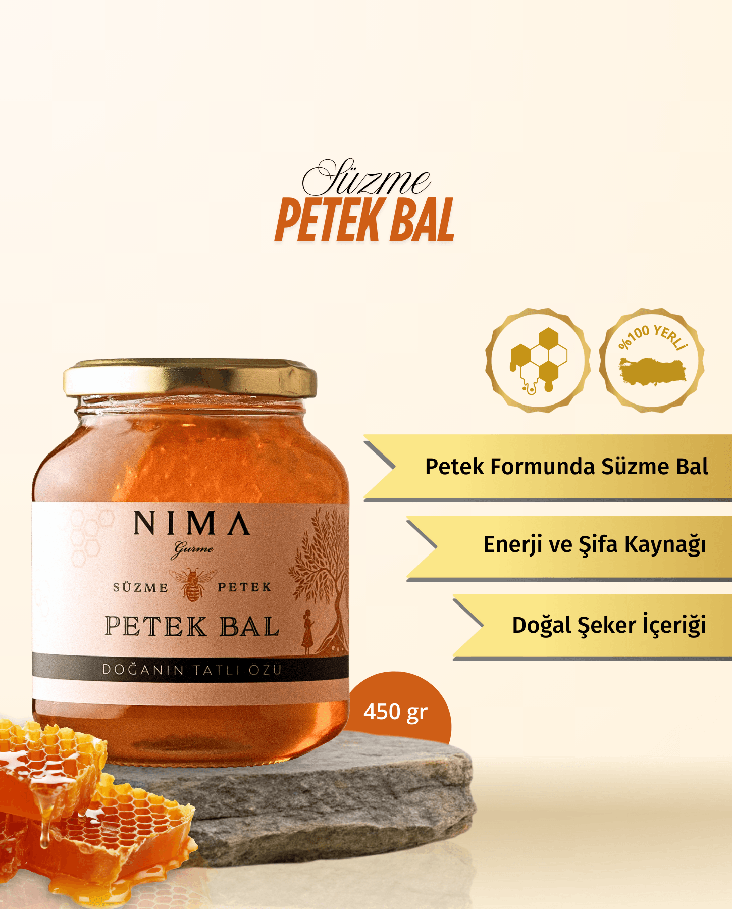 Petek Bal 450 Gr