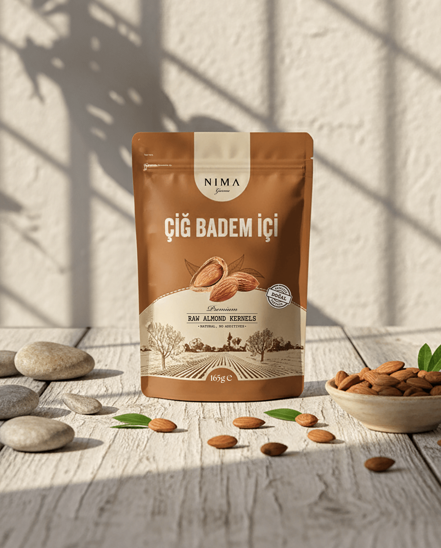Premium Çiğ Badem İçi 165 Gr