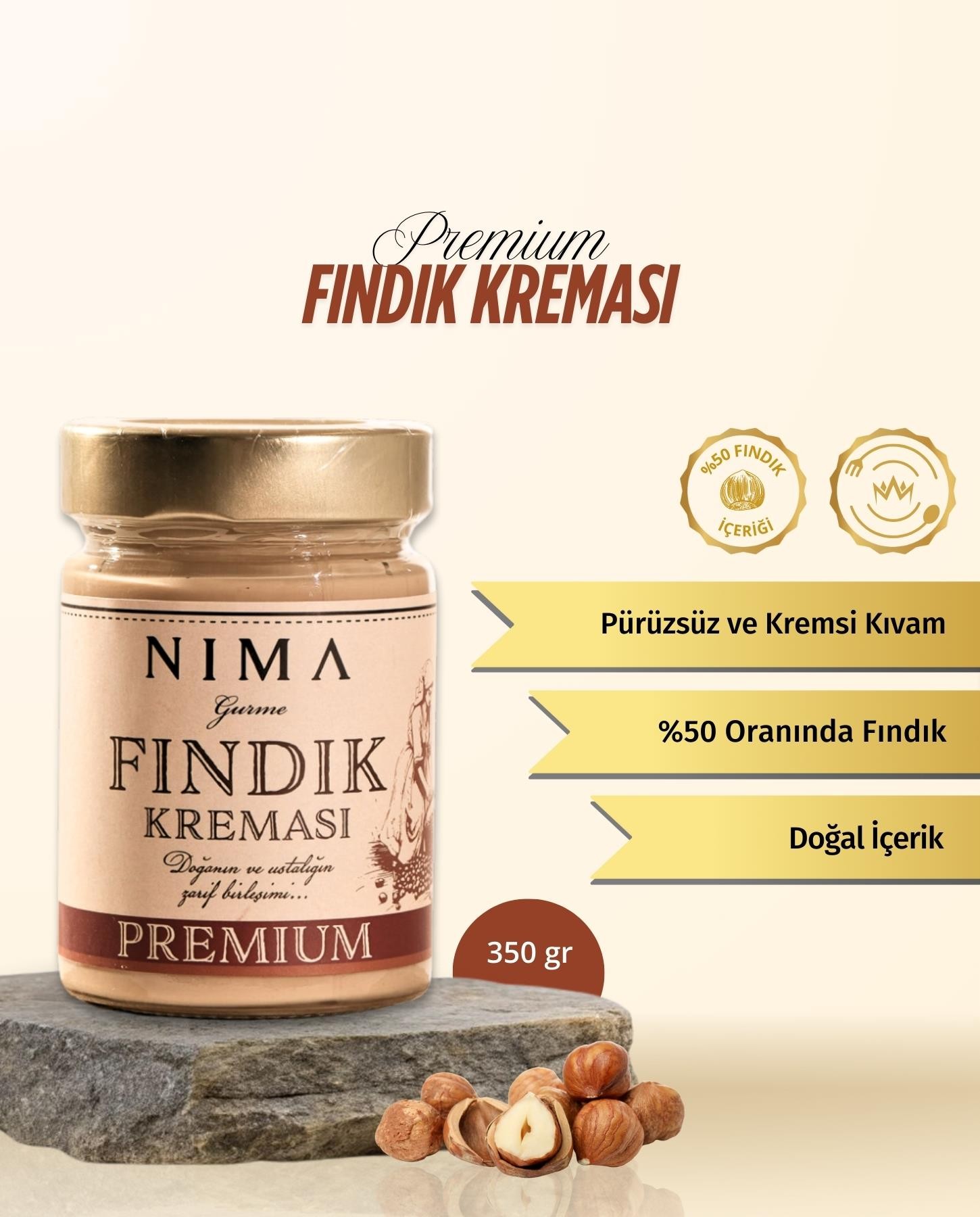 Premium Fındık Kreması 350 Gr