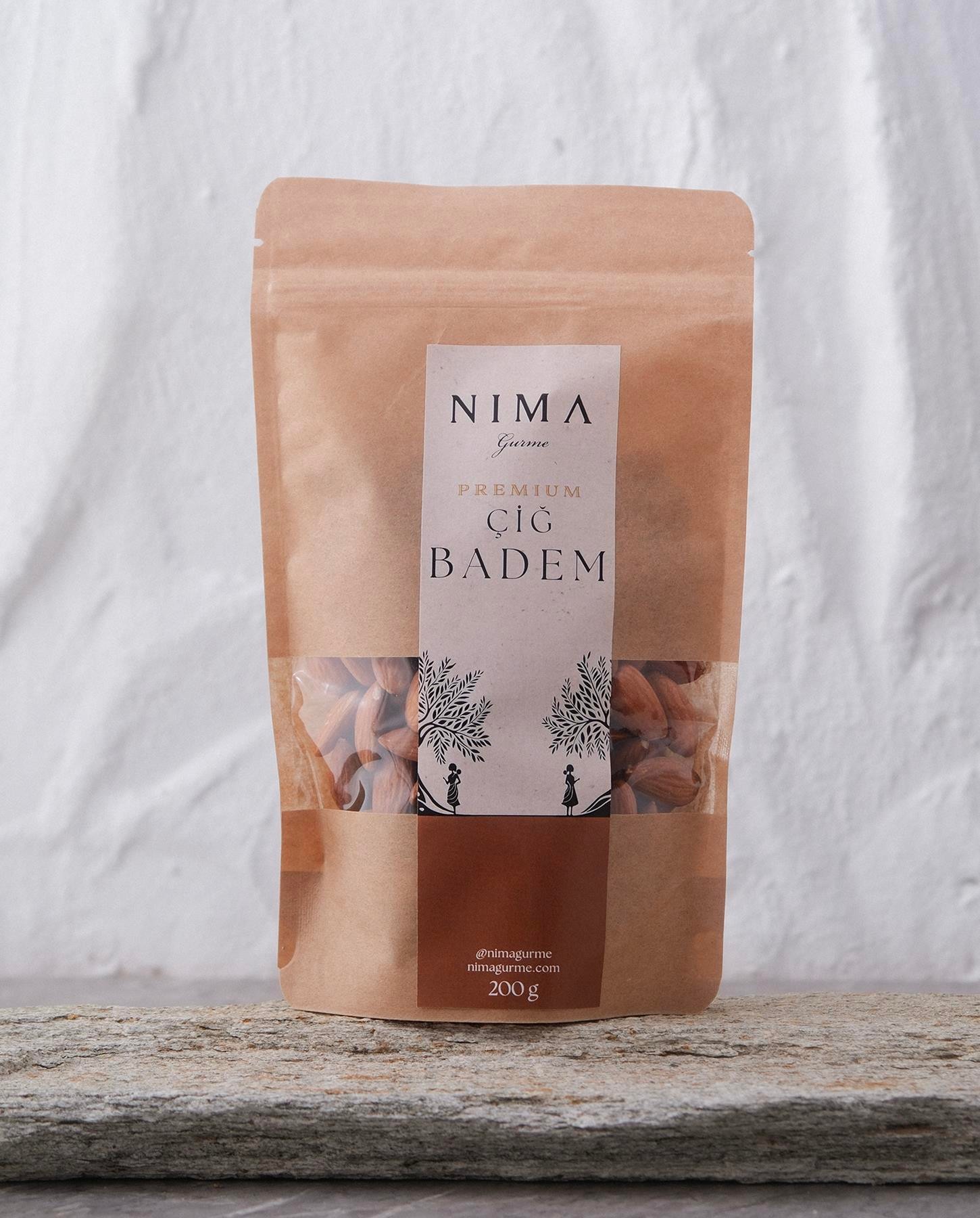 Premium Çiğ Badem İçi 200 Gr