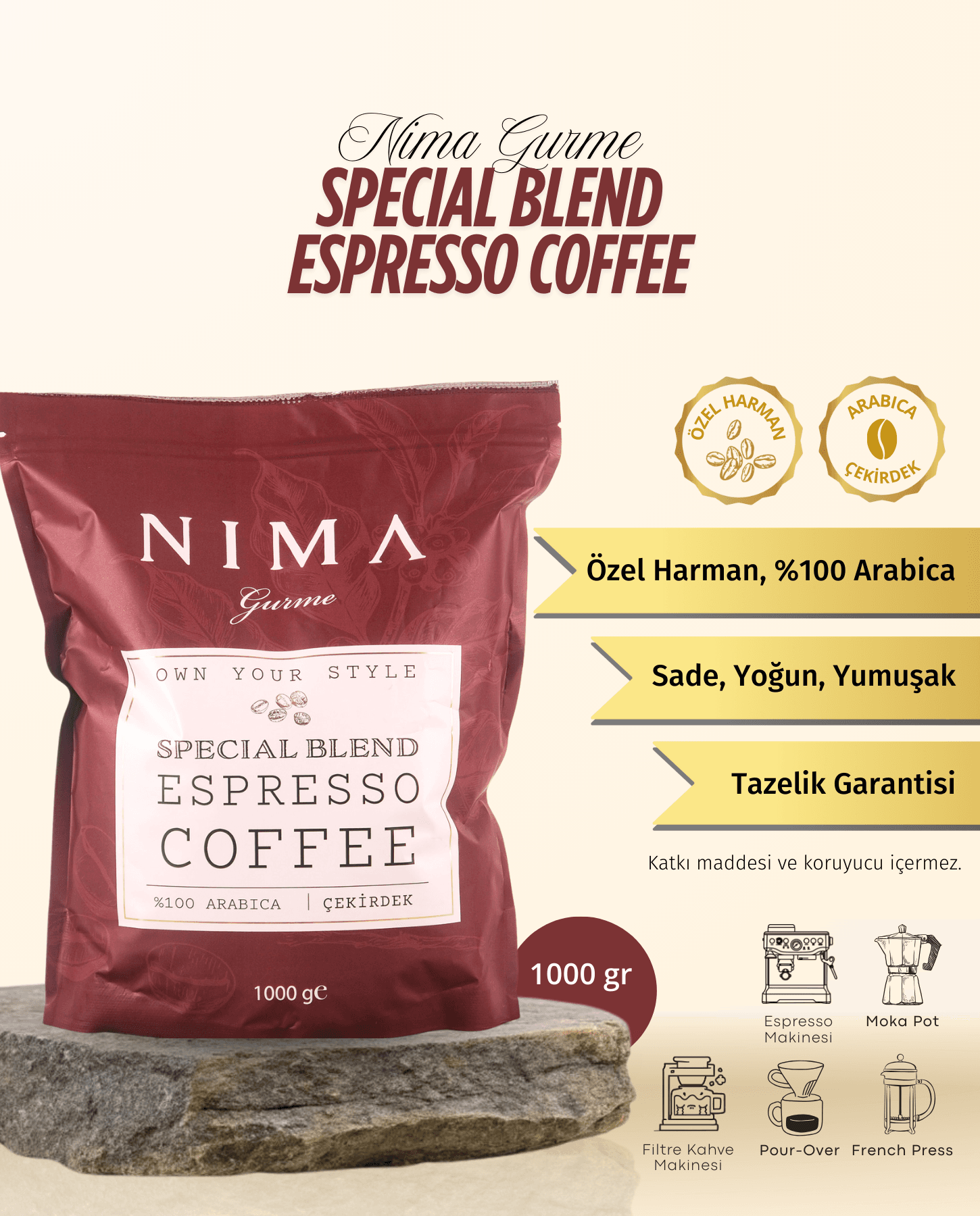 Nima Gurme Special Blend Espresso 1000 Gr