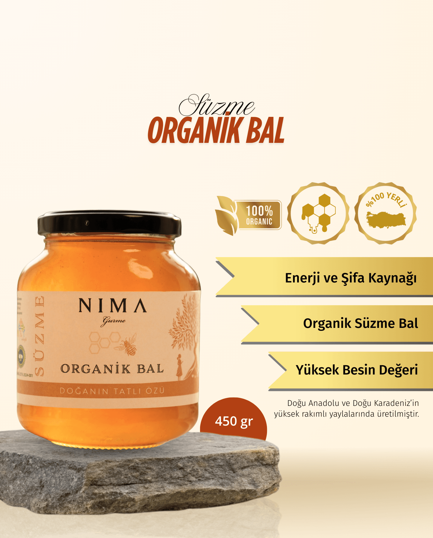 Organik Bal 450 Gr