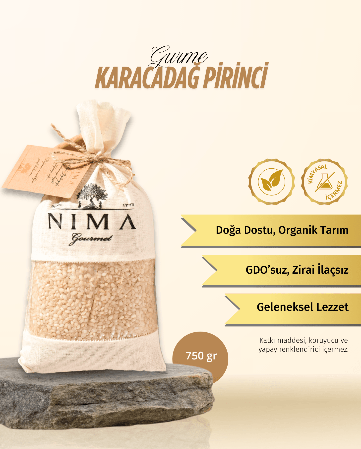 Gurme Karacadağ Pirinci 750 Gr