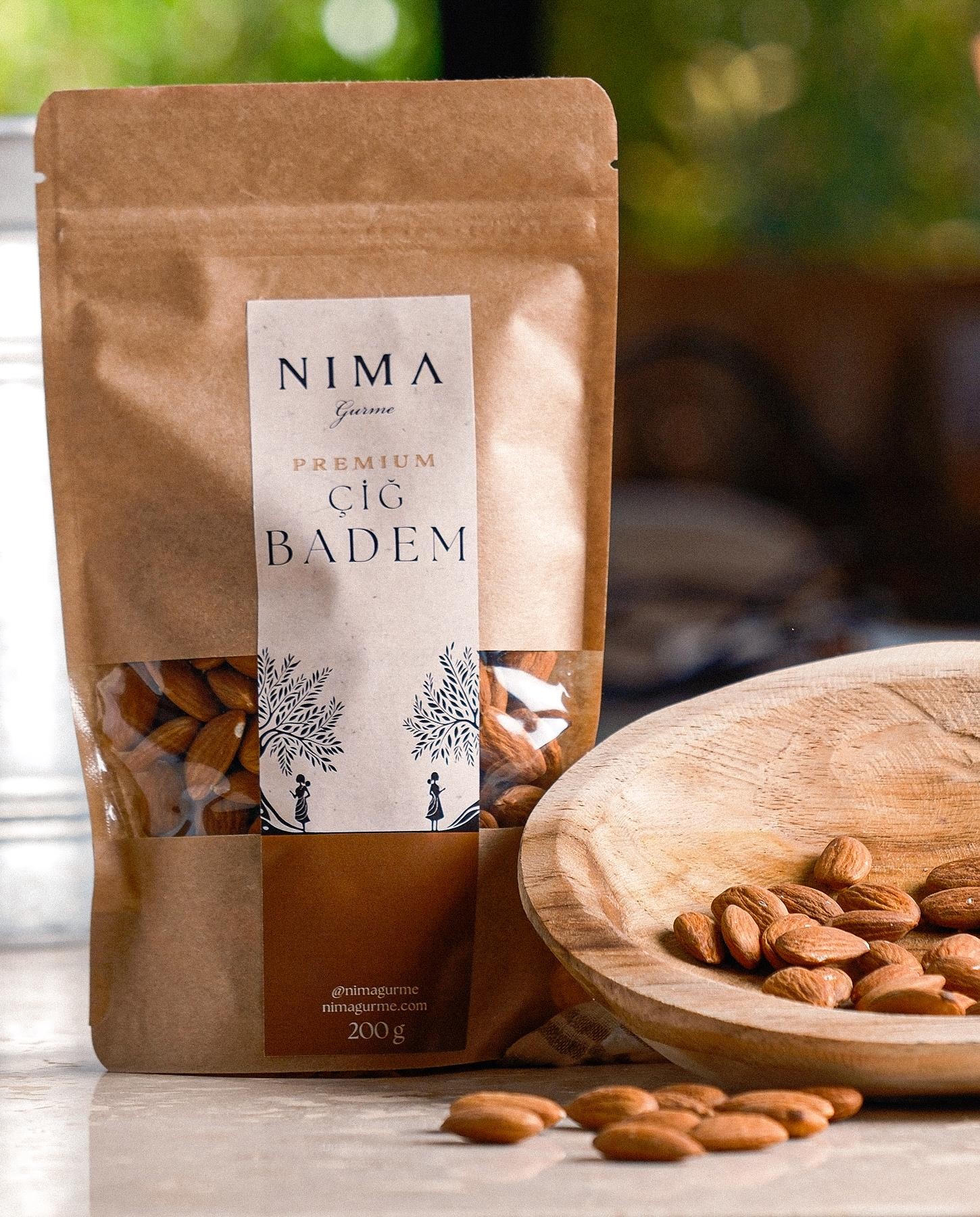 Premium Çiğ Badem İçi 200 Gr
