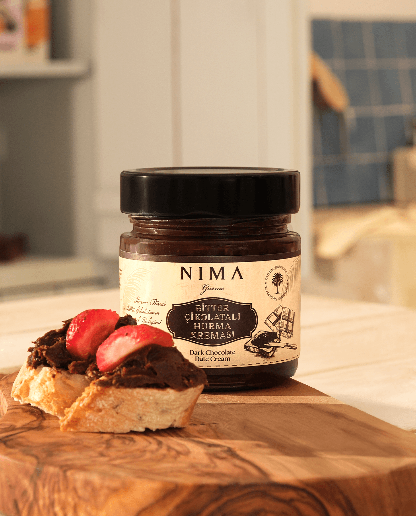 Bitter Çikolatalı Hurma Kreması 260 Gr