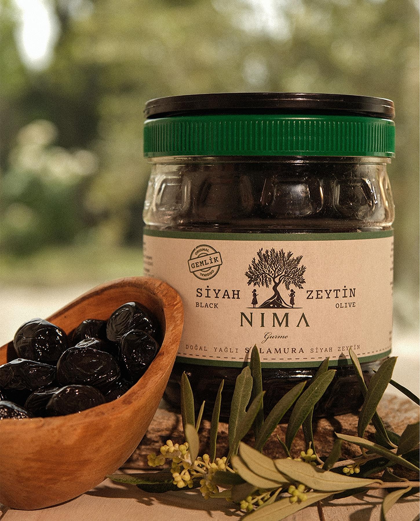 Salamura Siyah Gemlik Zeytin 1 Kg