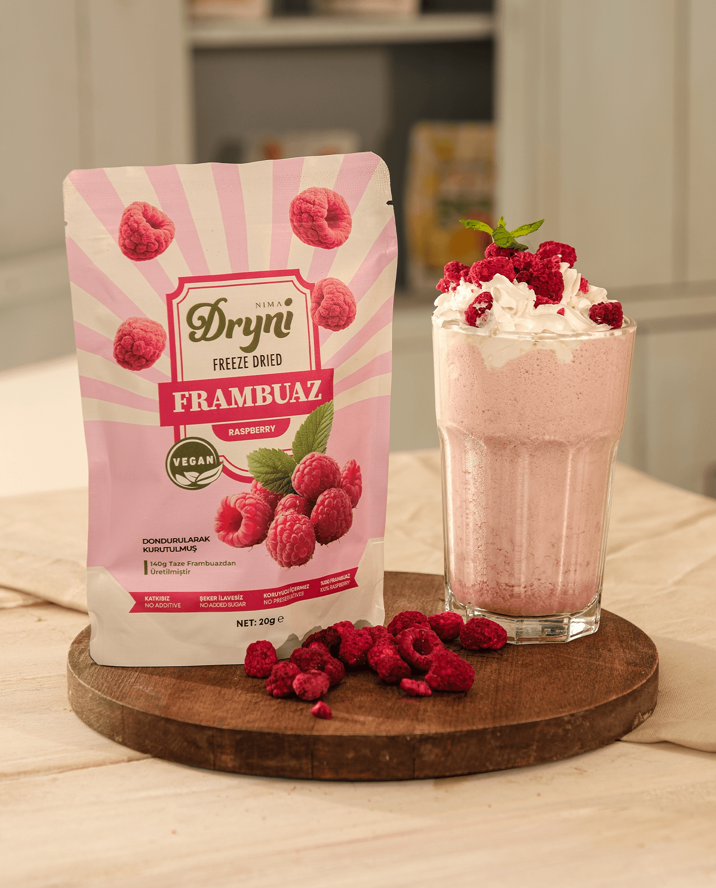 Dryni Dondurularak Kurutulmuş Frambuaz 20 G
