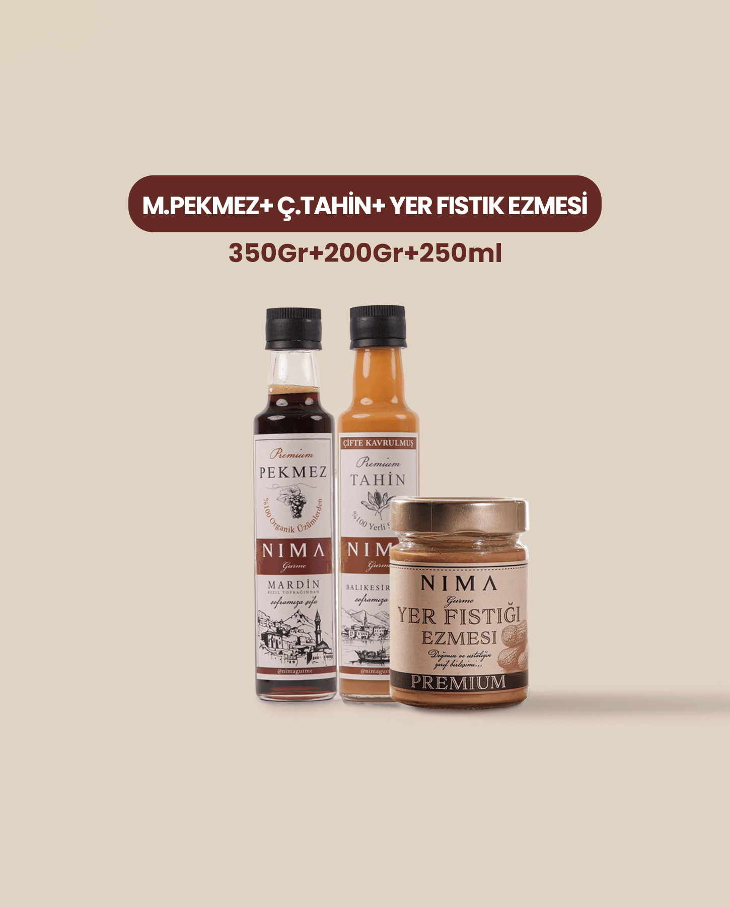 Tahin + Pekmez + Yer Fıstığı Set