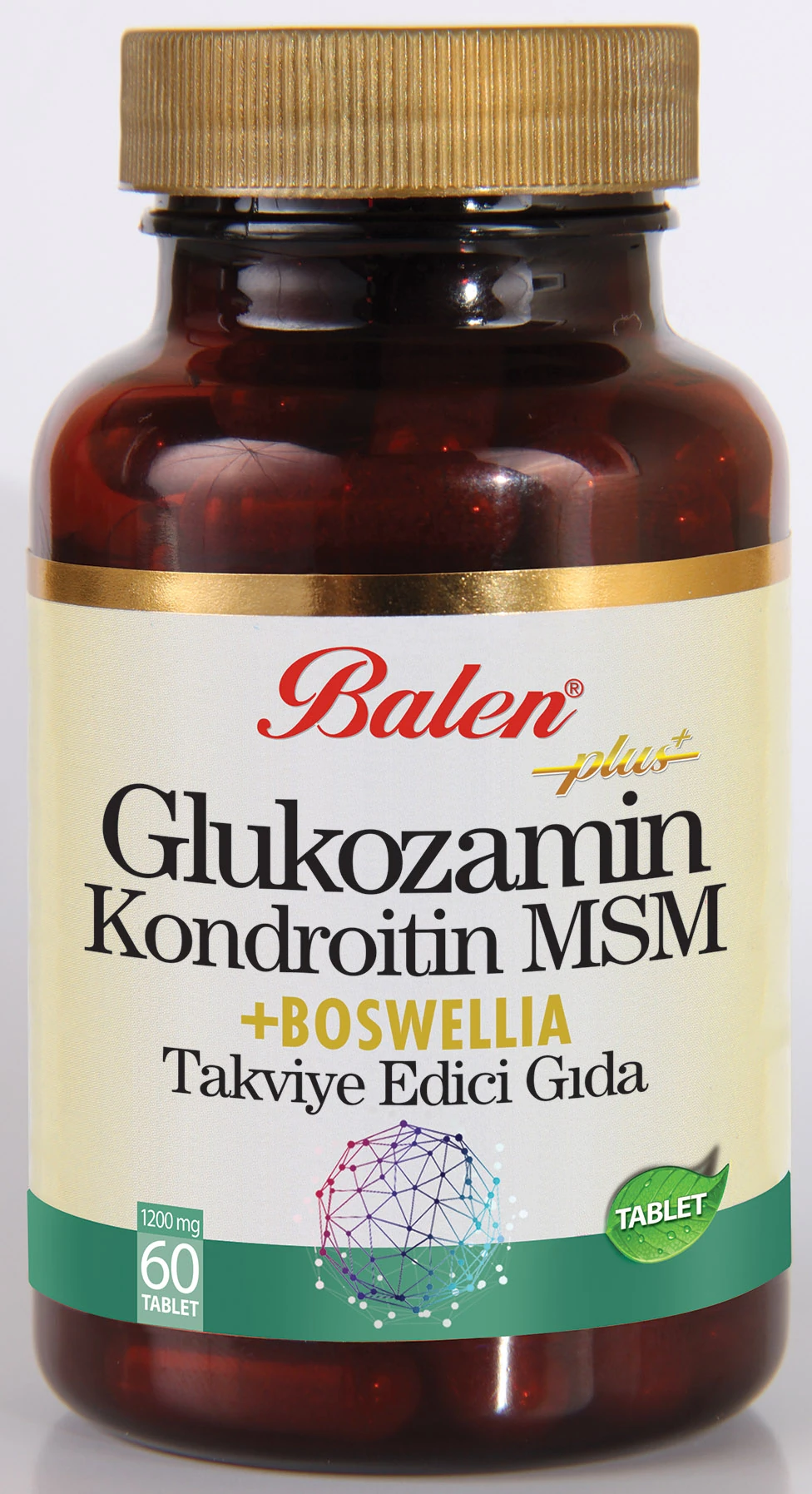 Balen Glukozamin Kondroitin Msm Boswelia 1200 Mg*60 Tablet