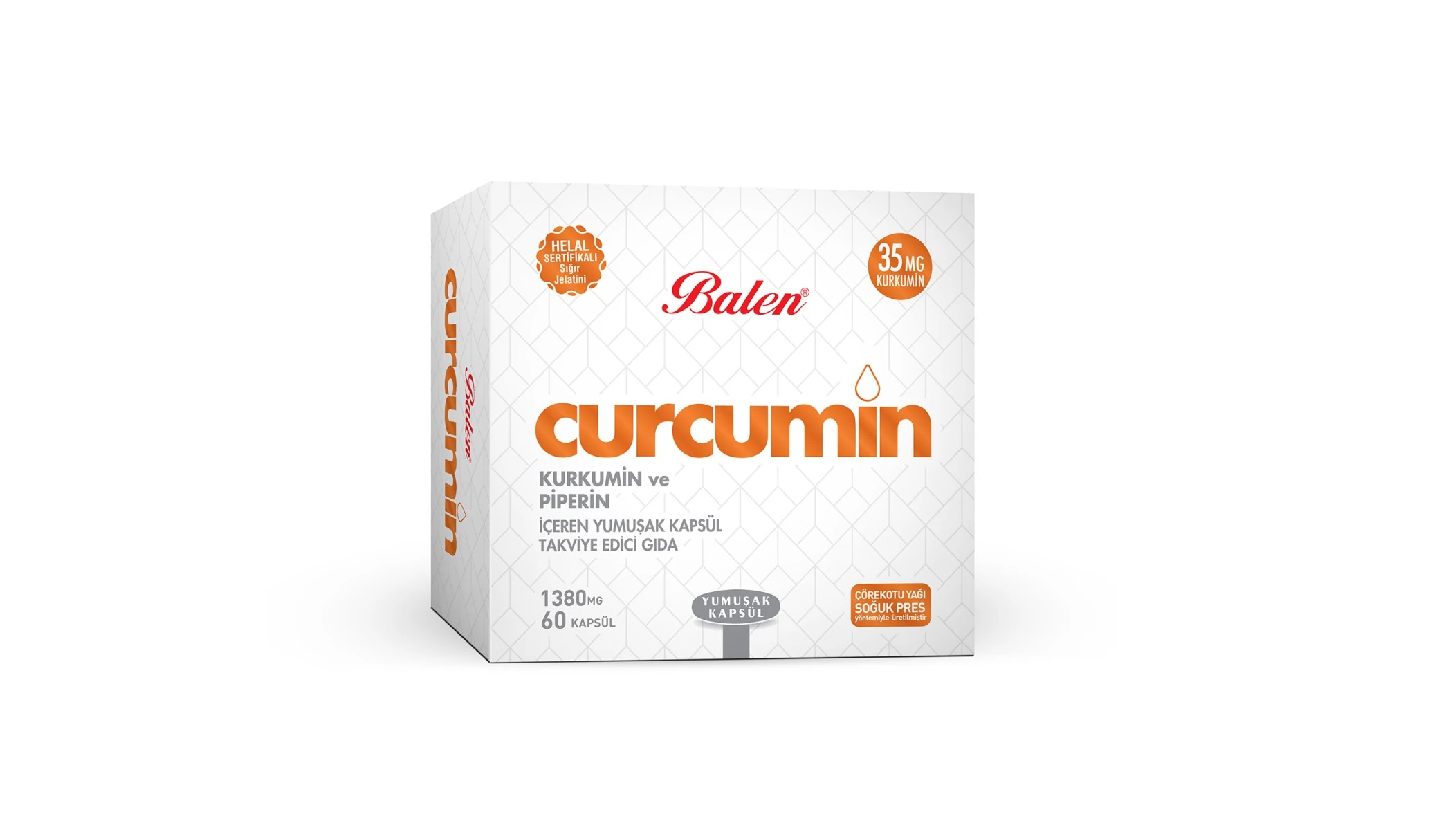 Curcumin Kurkumin Ve Piperin Yum.Kap. 1380 Mg*60