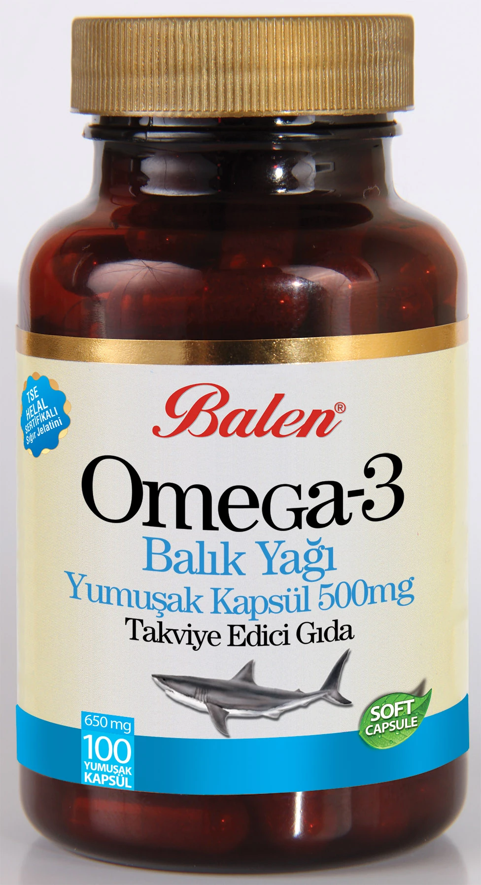 Balen Omega 3 Balık Yağı Yumuşak Kapsül 650 Mg* 100