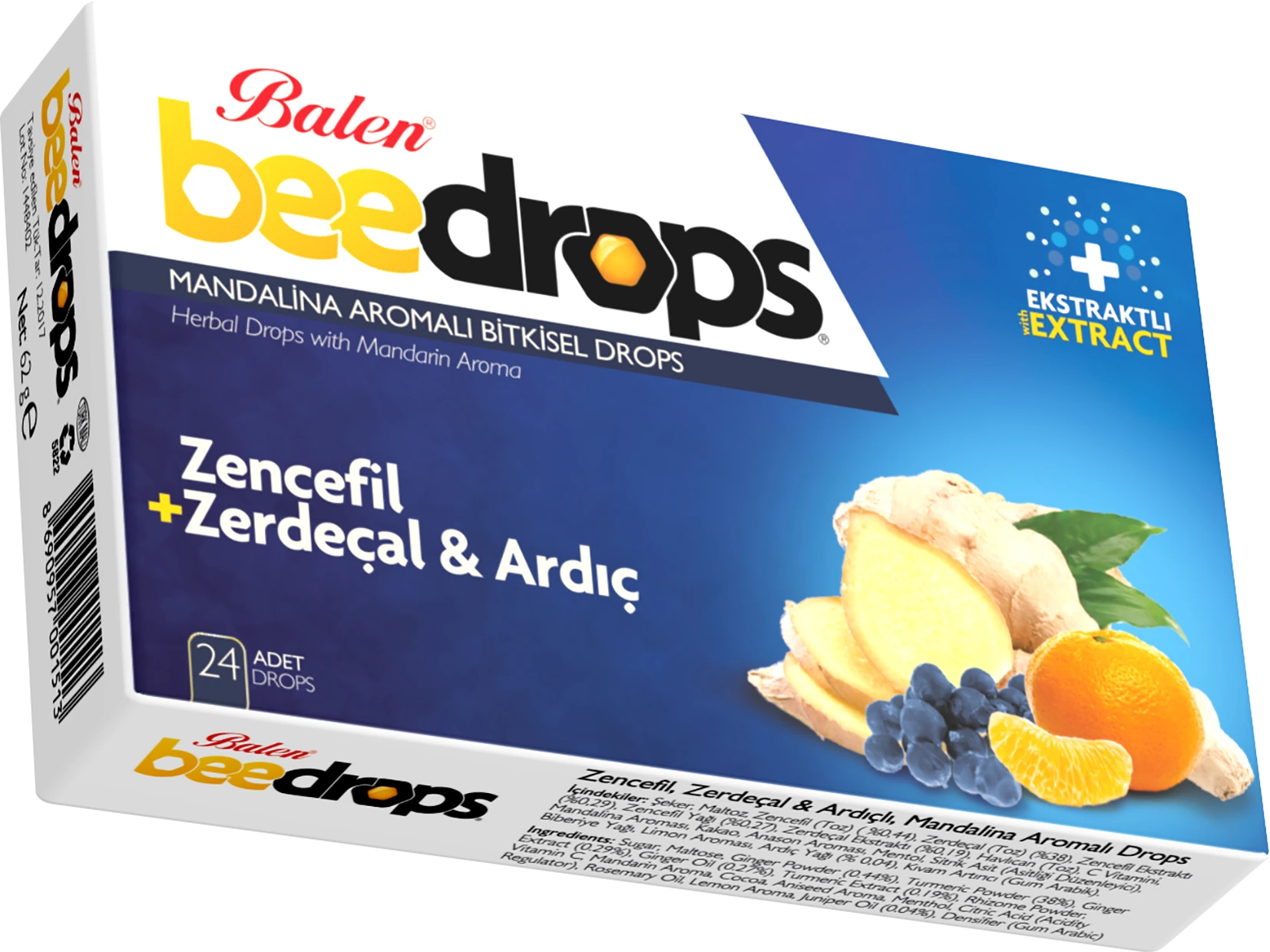 Balen Mandaline Aromalı Bitkisel Pastil (24 Adet)