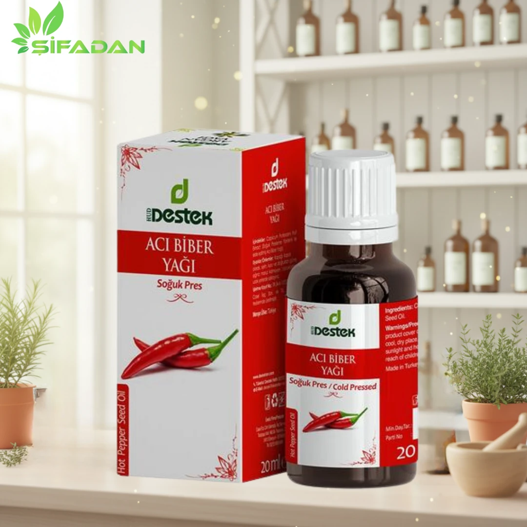 Acı Biber Yağı (Soğuk Sıkım 20 ml)