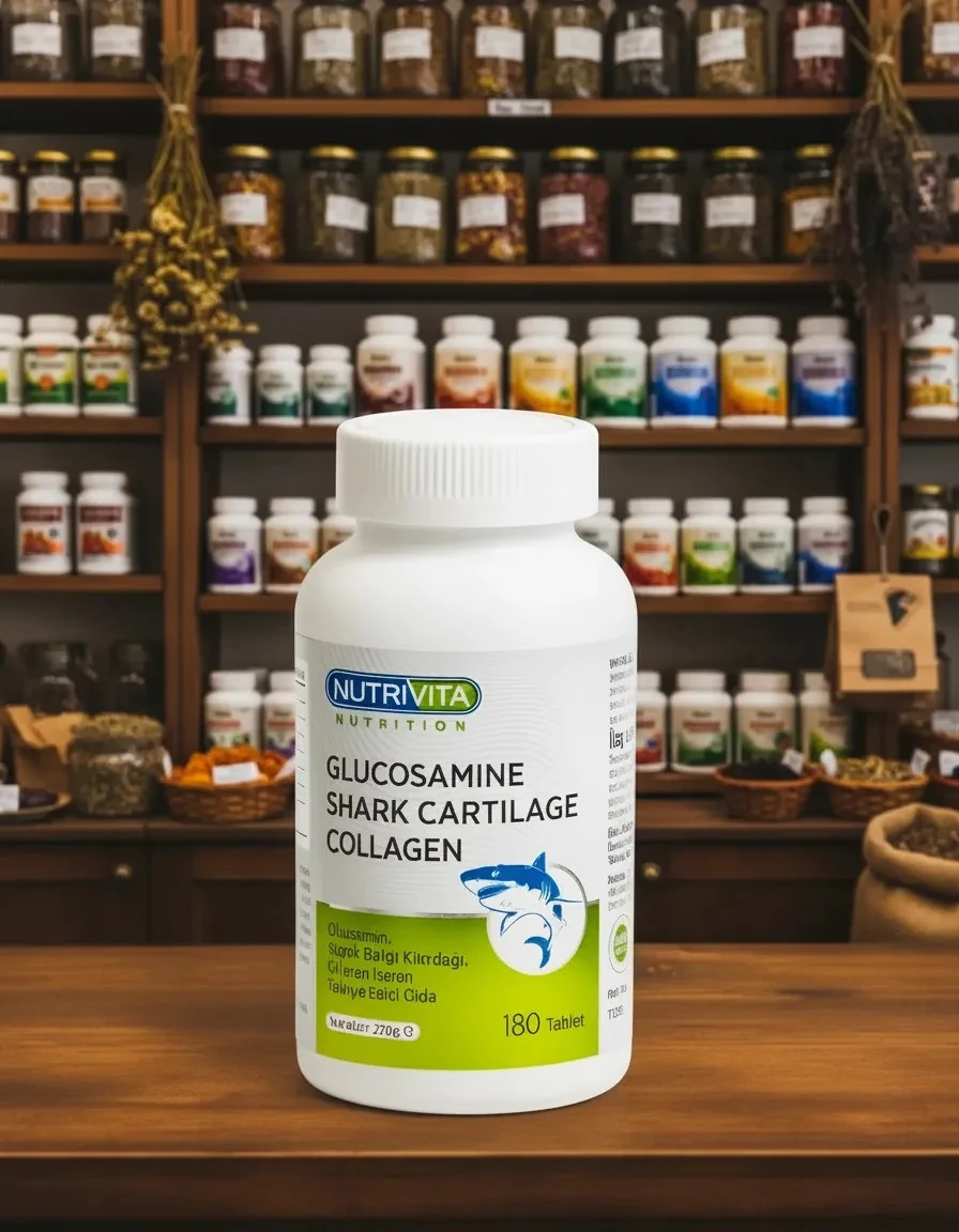 Glucosamine Köpek Balığı Kıkırdağı ve Kolajen 180 TABLET