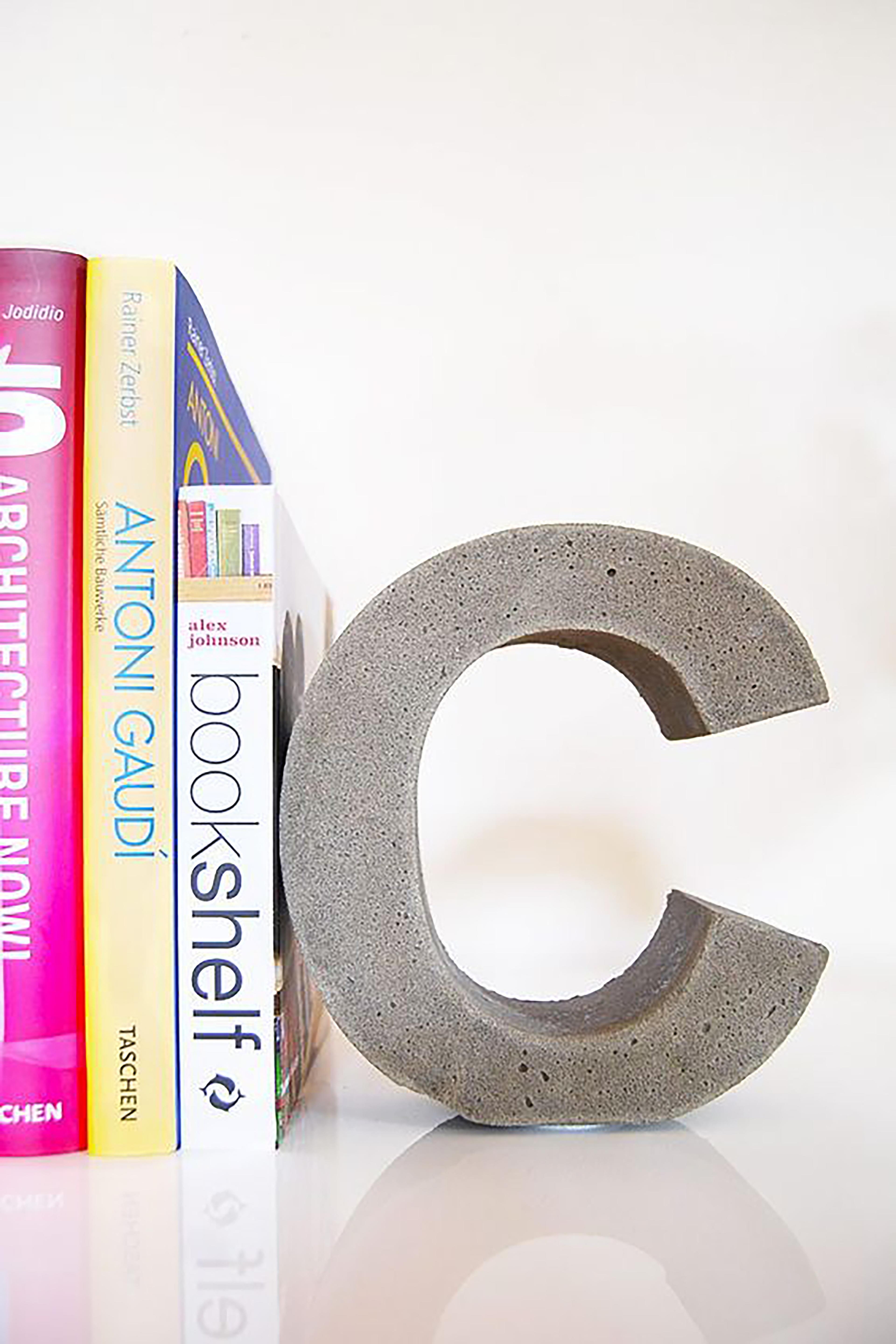 Kişiye Özel Beton Harf, Dekoratif Obje, Kitap Tutucu
