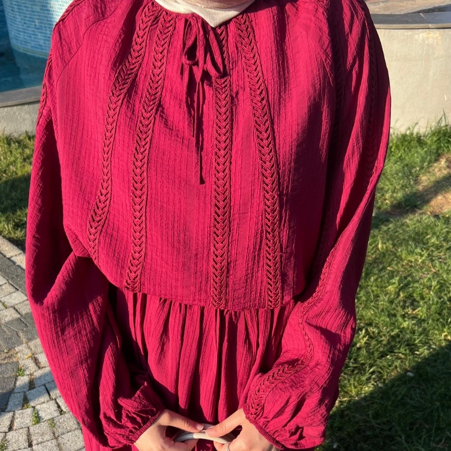 EFİL ETEKLİ TAKIM (BORDO)