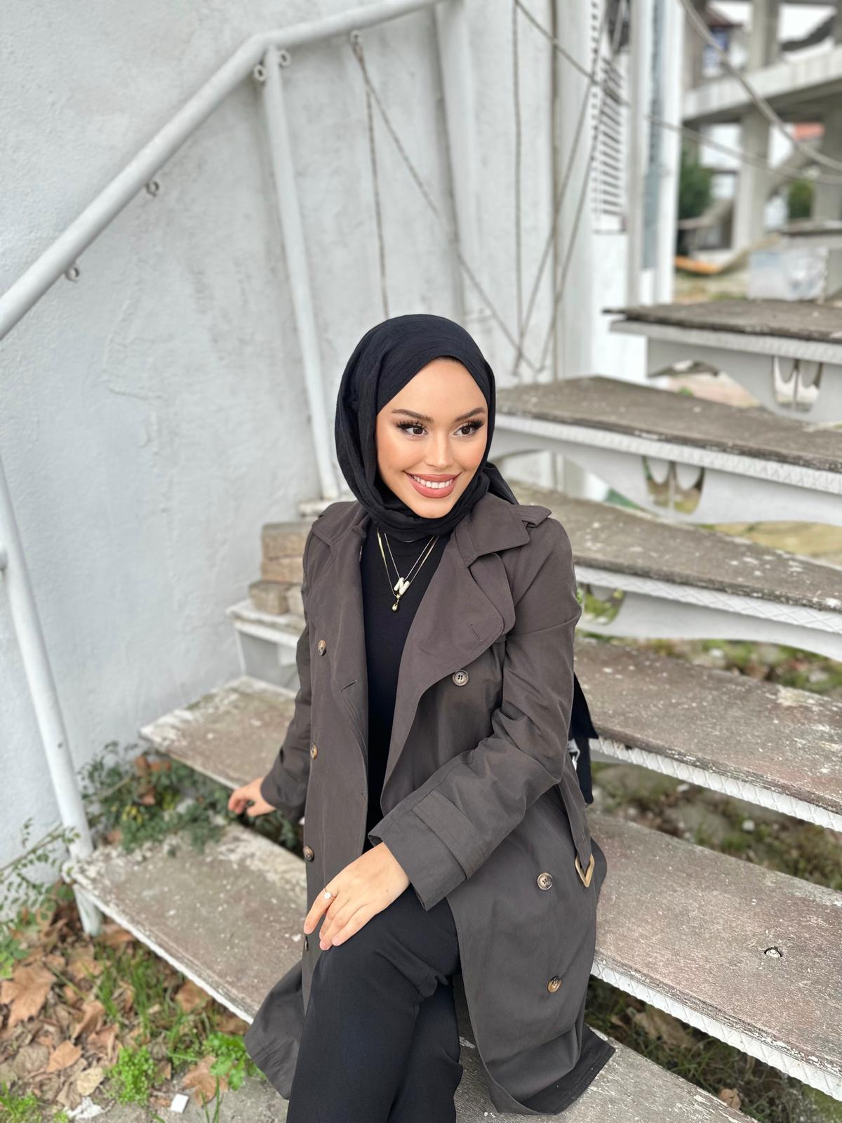 Minel Kadın Uzun Trençkot 01 - Kahve