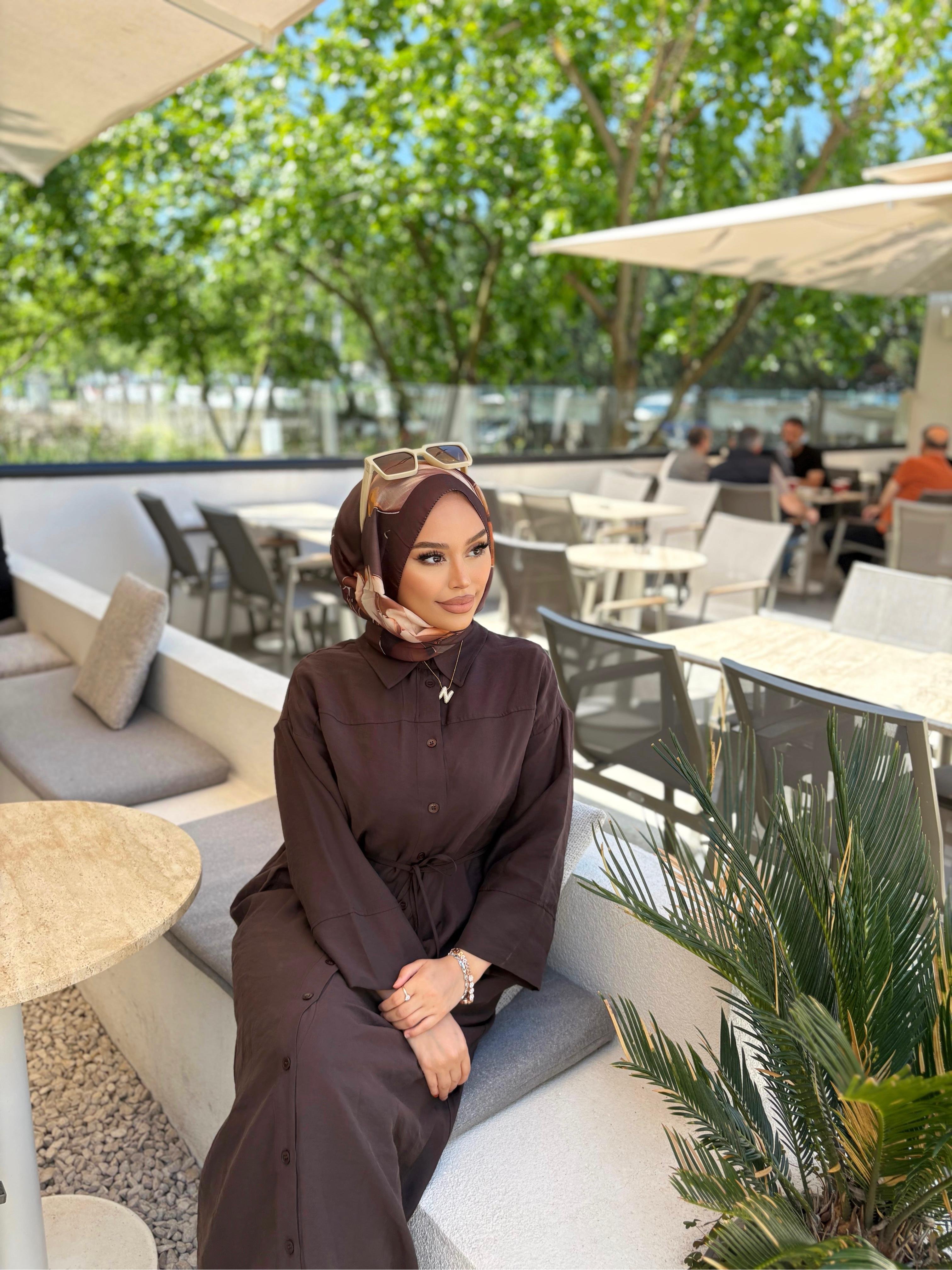 Kadın Belden İp Bağlamalı Elbise