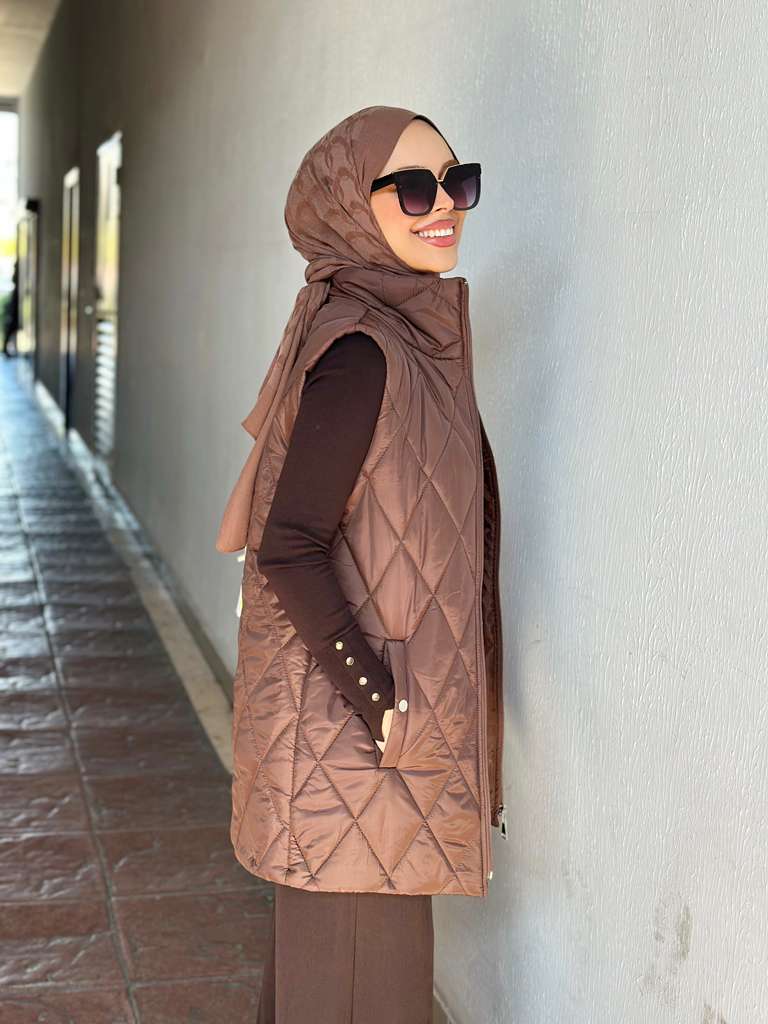 Minel Kadın Kapitone Yelek 