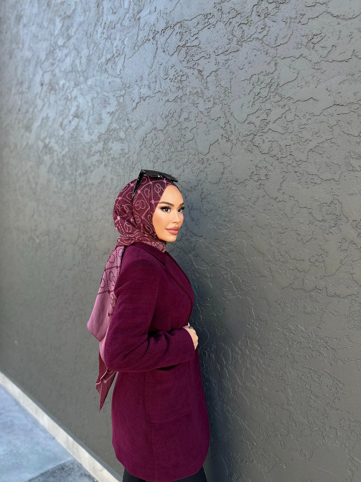 Kadın Kruvaze Yaka Kemer Detaylı Ceket 