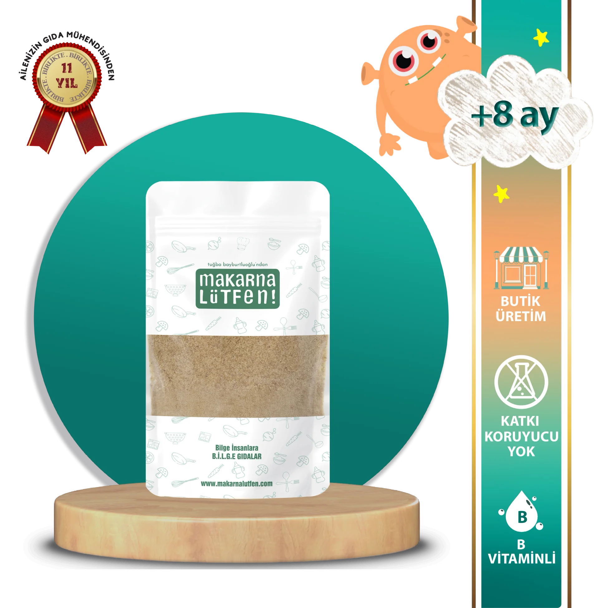 Elma Özlü Toz Bisküvi (90 gram)