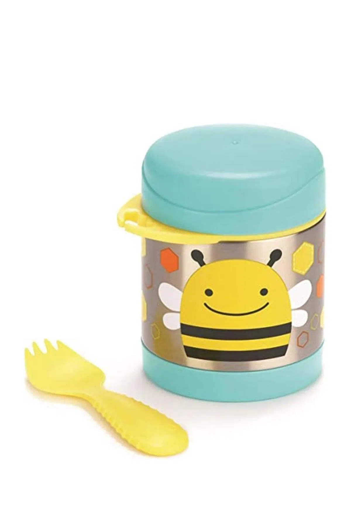 Paslanmaz Çelik Mama Saklama Termosu Seti - Arı