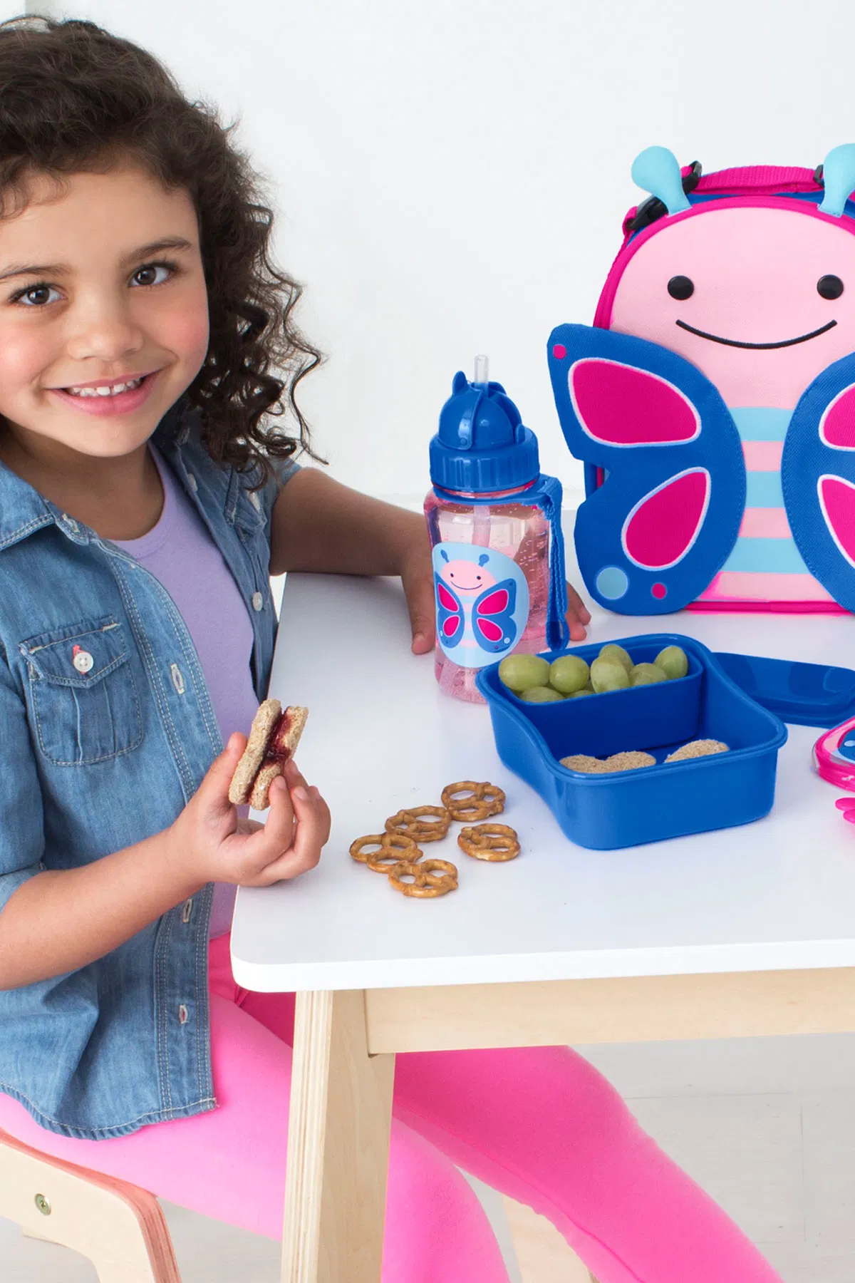 Paslanmaz Çelik Mama Saklama Termosu - Kelebek