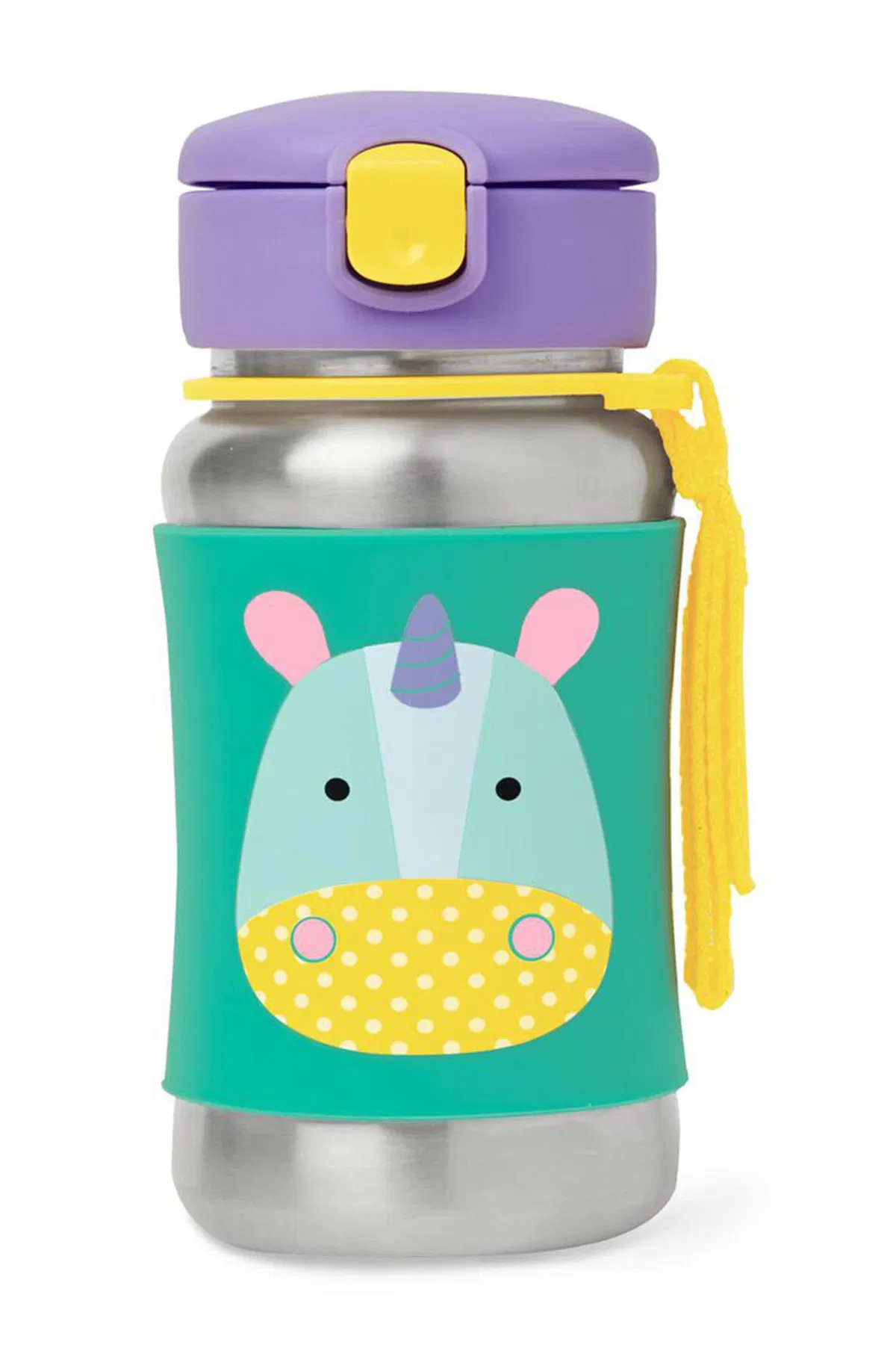 Zoo Paslanmaz Çelik Pipetli Suluk Unicorn main variant image