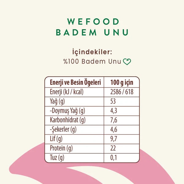 Wefood Glutensiz Badem Unu 250 gr