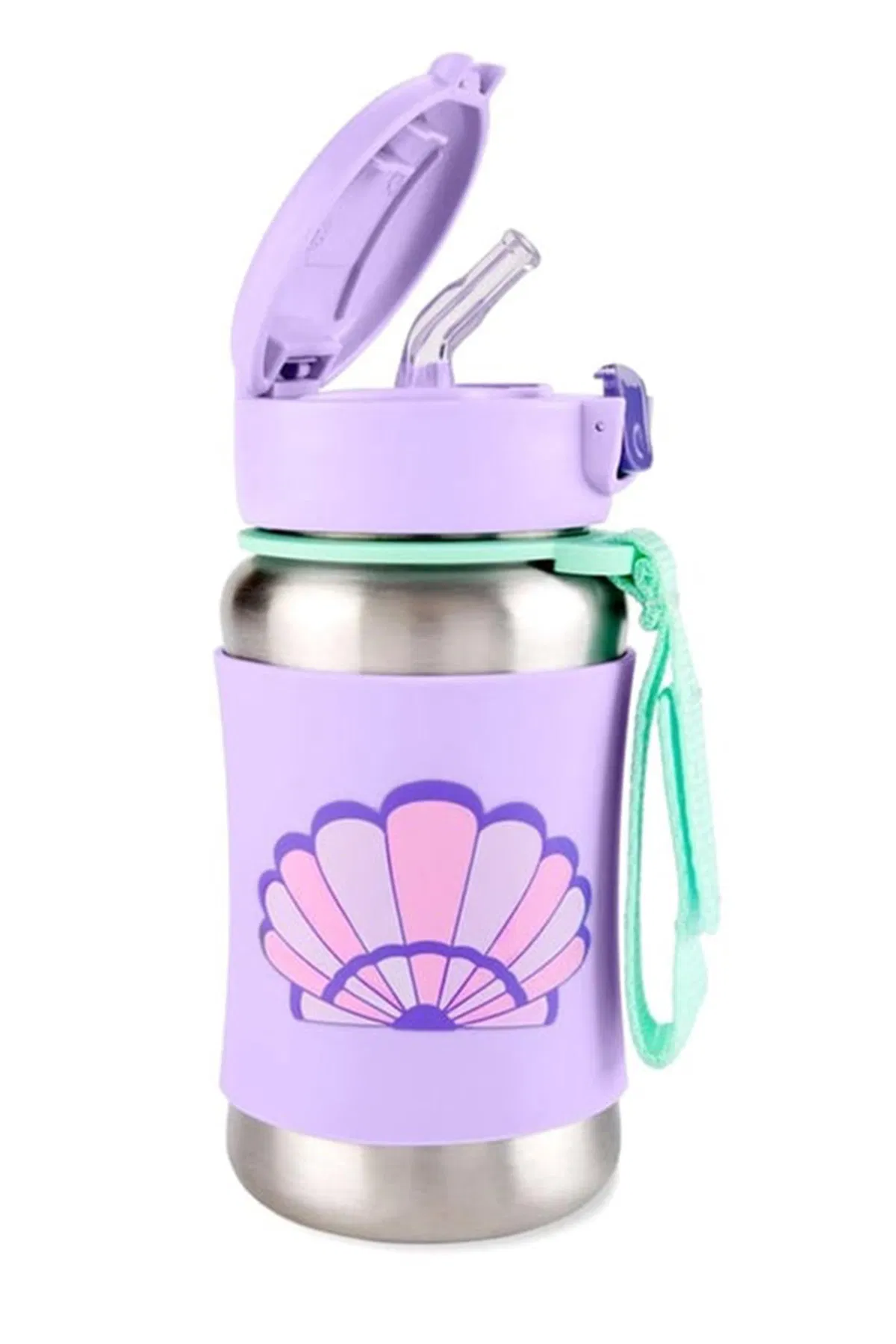 Spark Style Pipetli Paslanmaz Çelik Suluk - Deniz Kabuğu