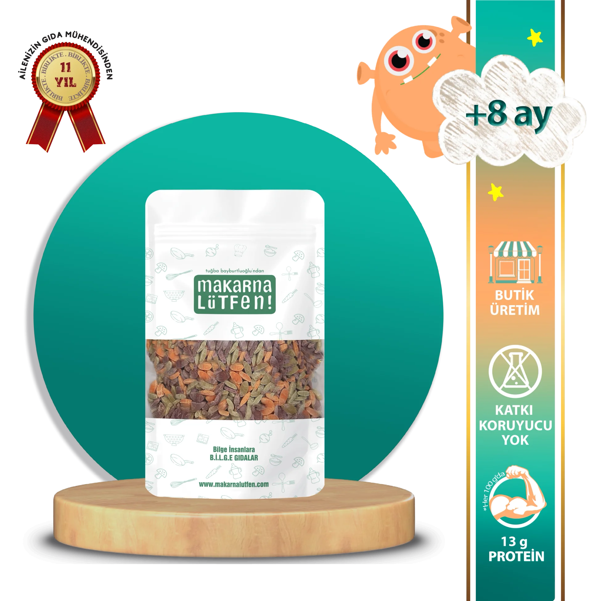 Karışık Sebzeli Arpa Şehriye (+8 Ay-250 gram)