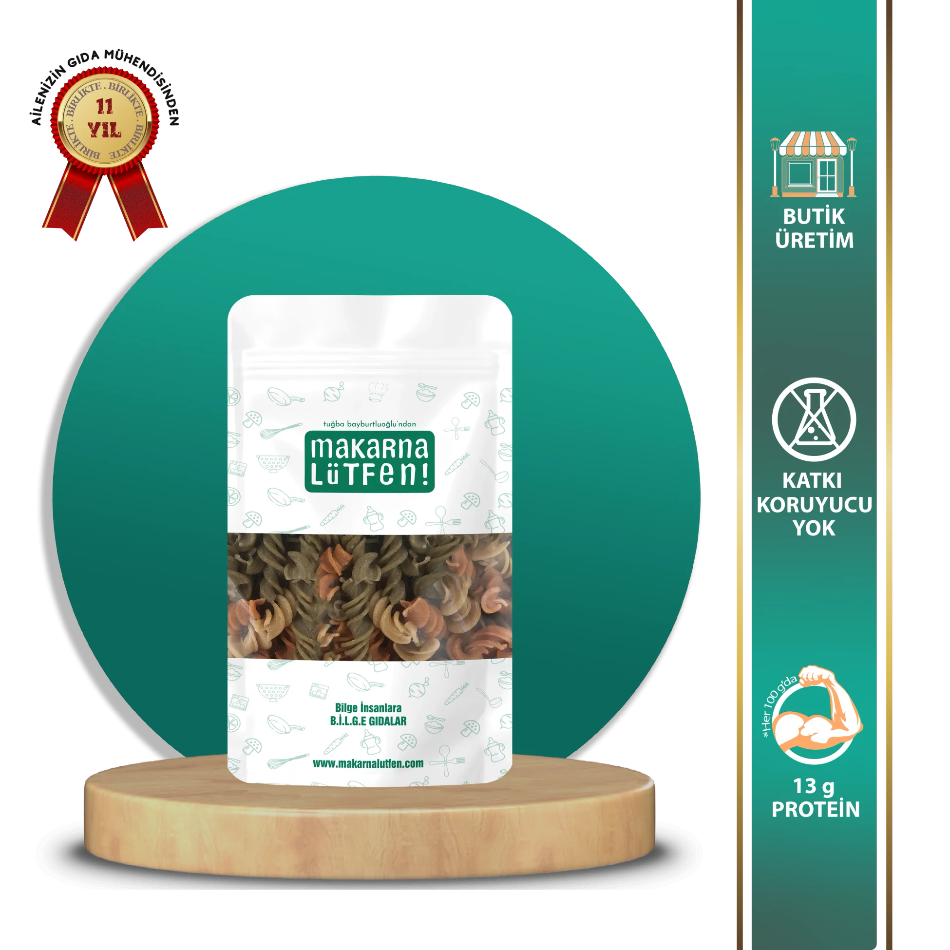 Karışık Sebzeli Makarna (%35 Sebze-200 gram)