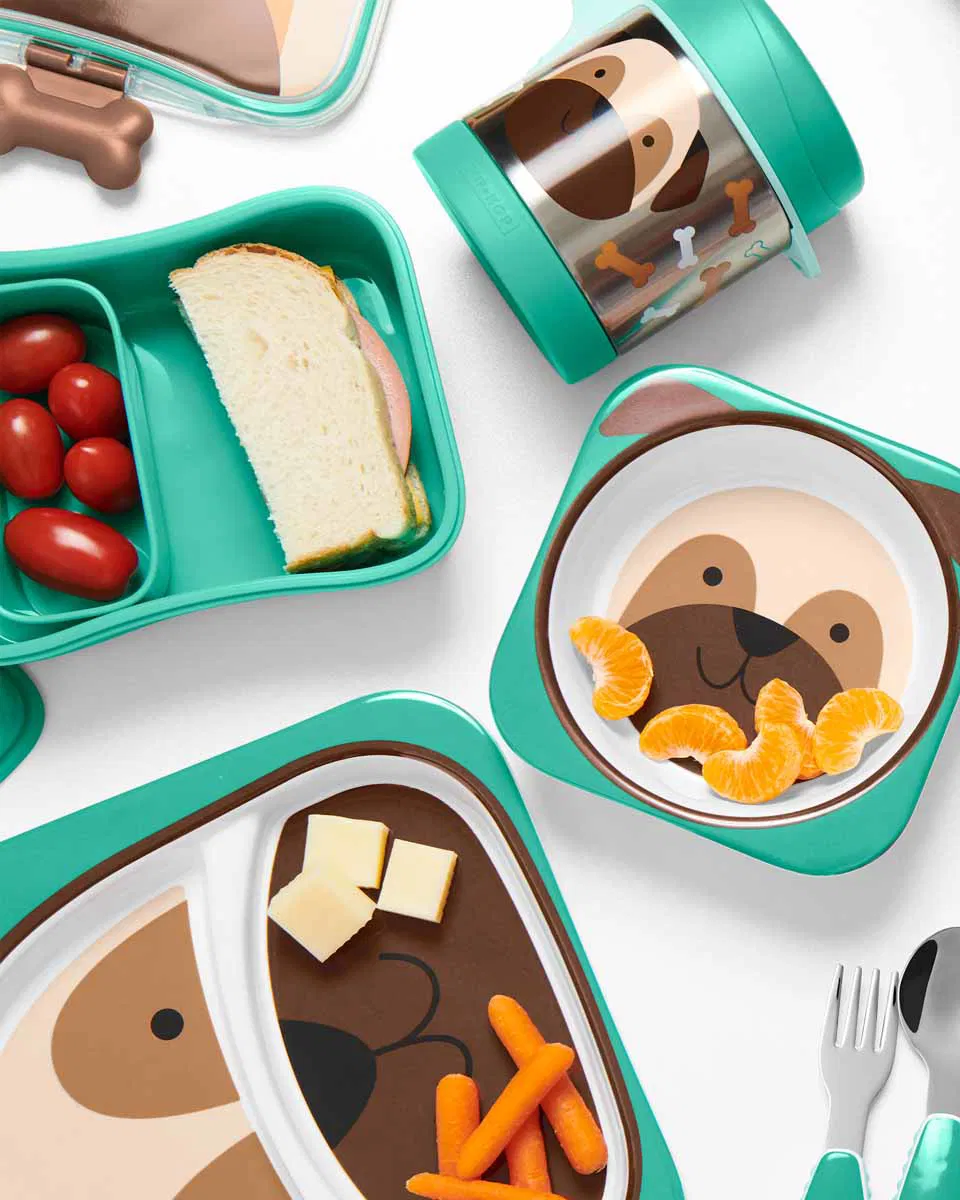 Paslanmaz Çelik Mama Saklama Termosu Seti - Köpek